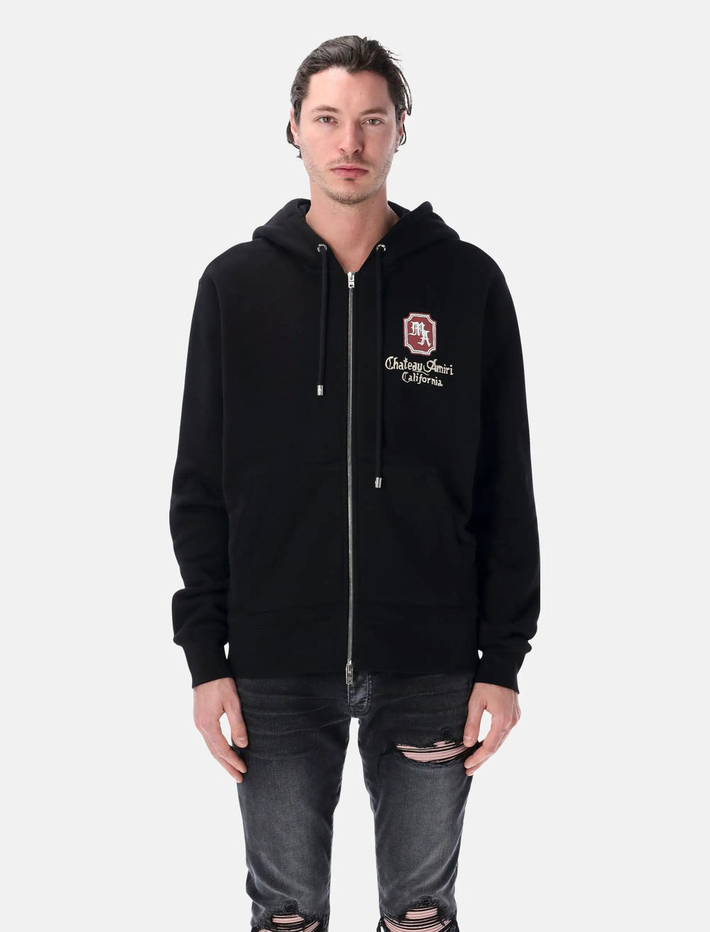 Ma Chateau Zip Cotton Hoodie Amiri оригінал – Купити в Україні – боковий вид