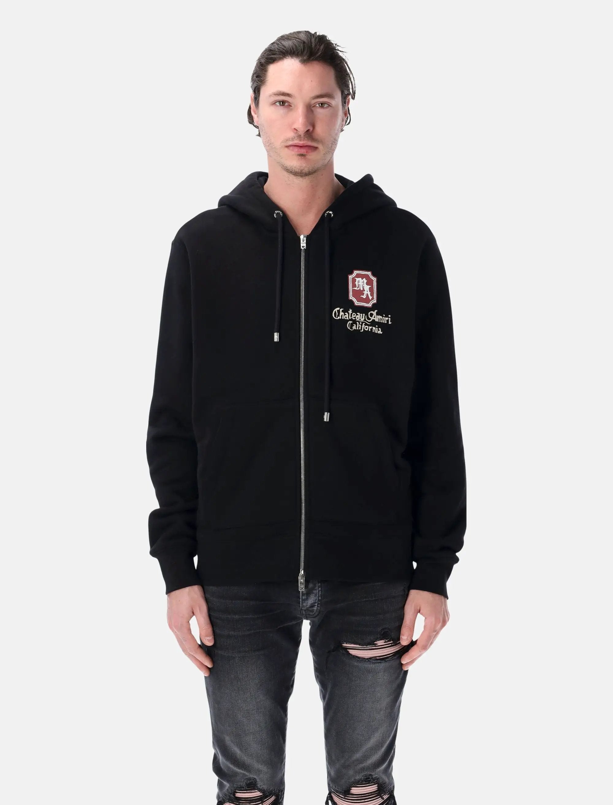 Ma Chateau Zip Cotton Hoodie Amiri оригінал – Купити в Україні – боковий вид