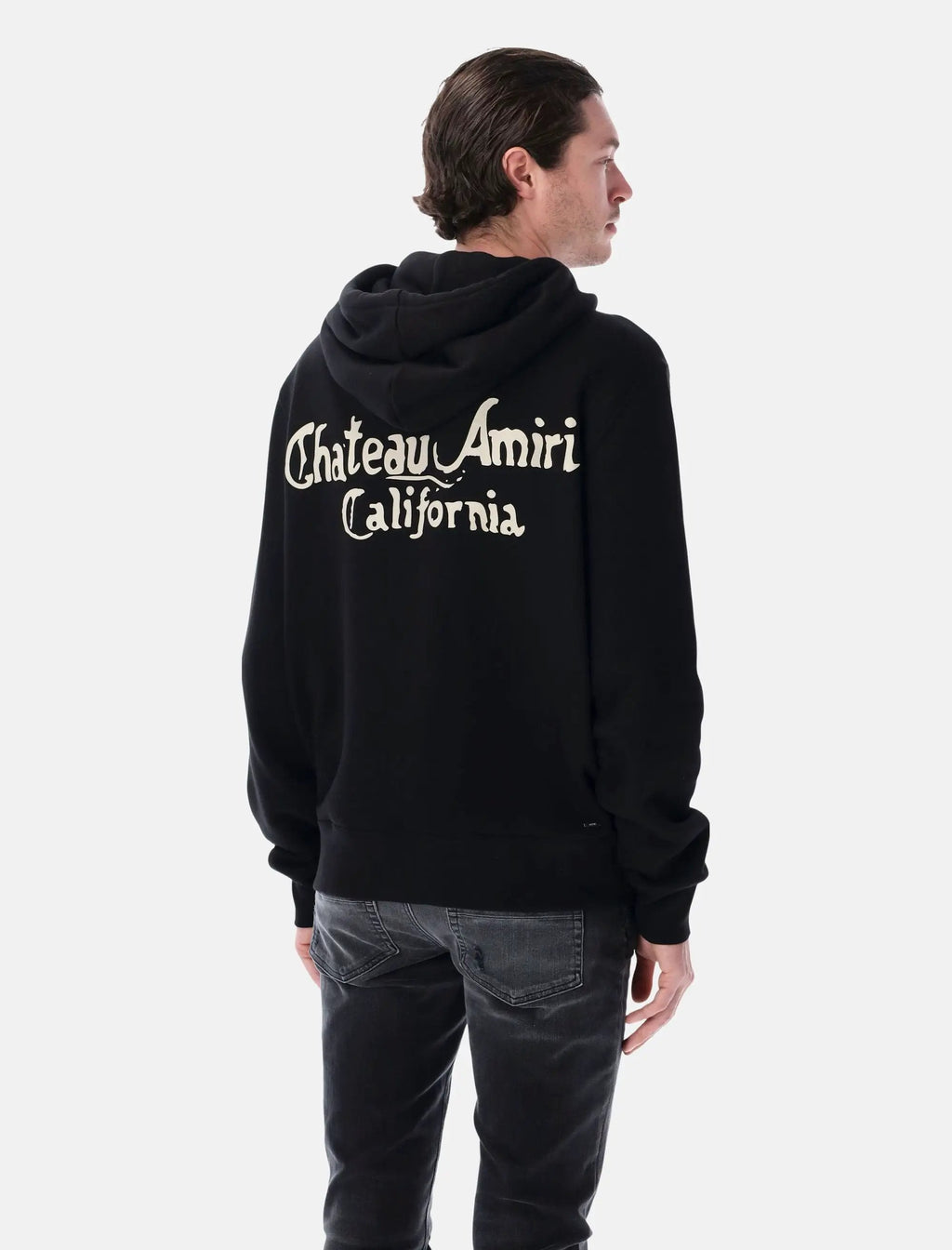 Ma Chateau Zip Cotton Hoodie Amiri оригінал – Купити в Україні – вид ззаду