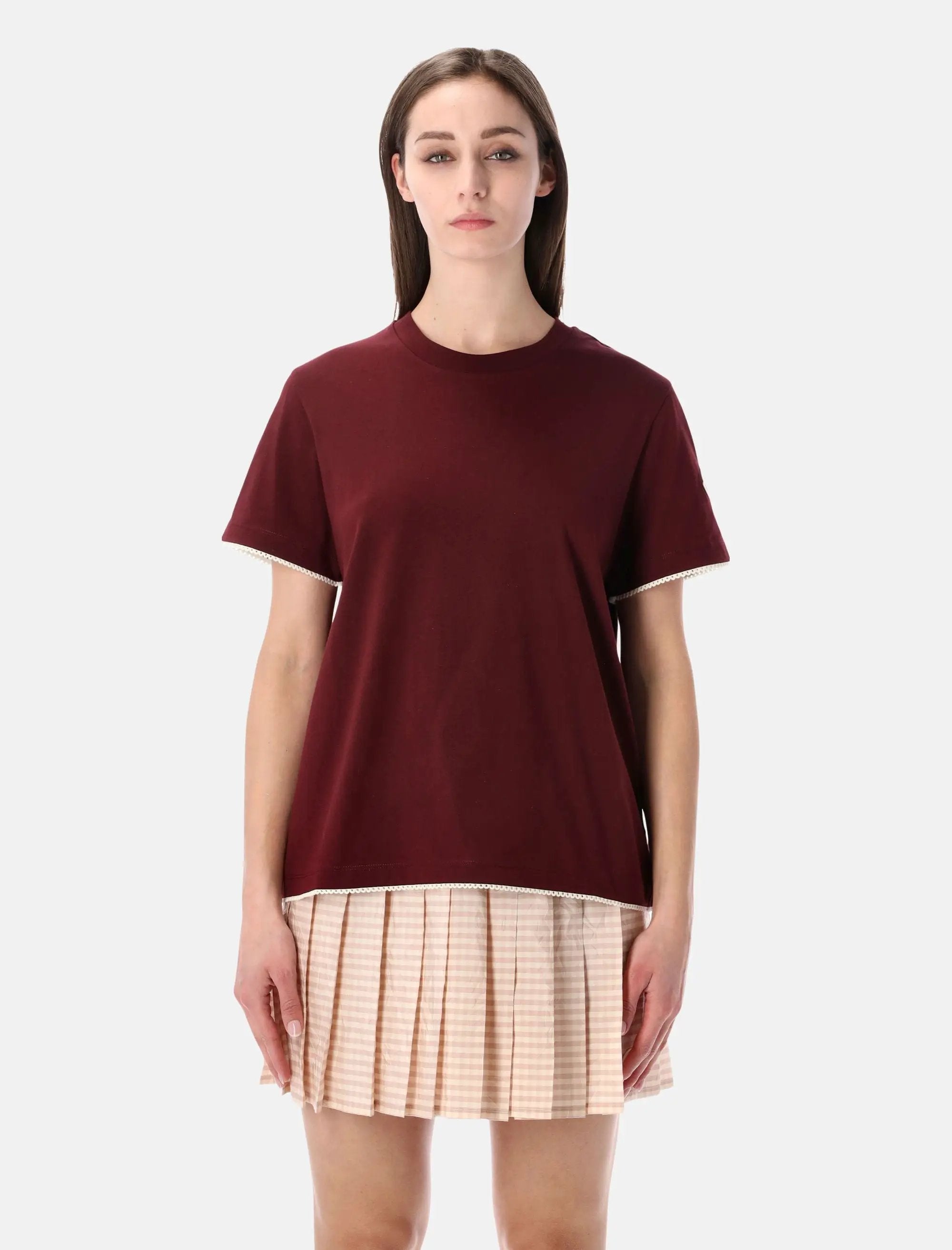 Оригінальна Cotton Logo T Shirt Moncler – боковий вид
