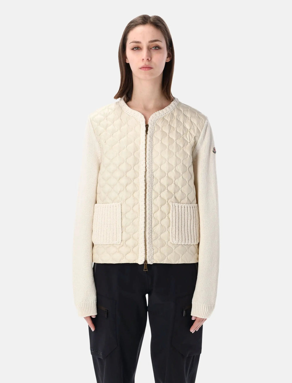 Geometric Quilted Padded Cardigan Moncler оригінал – Купити в Україні – боковий вид