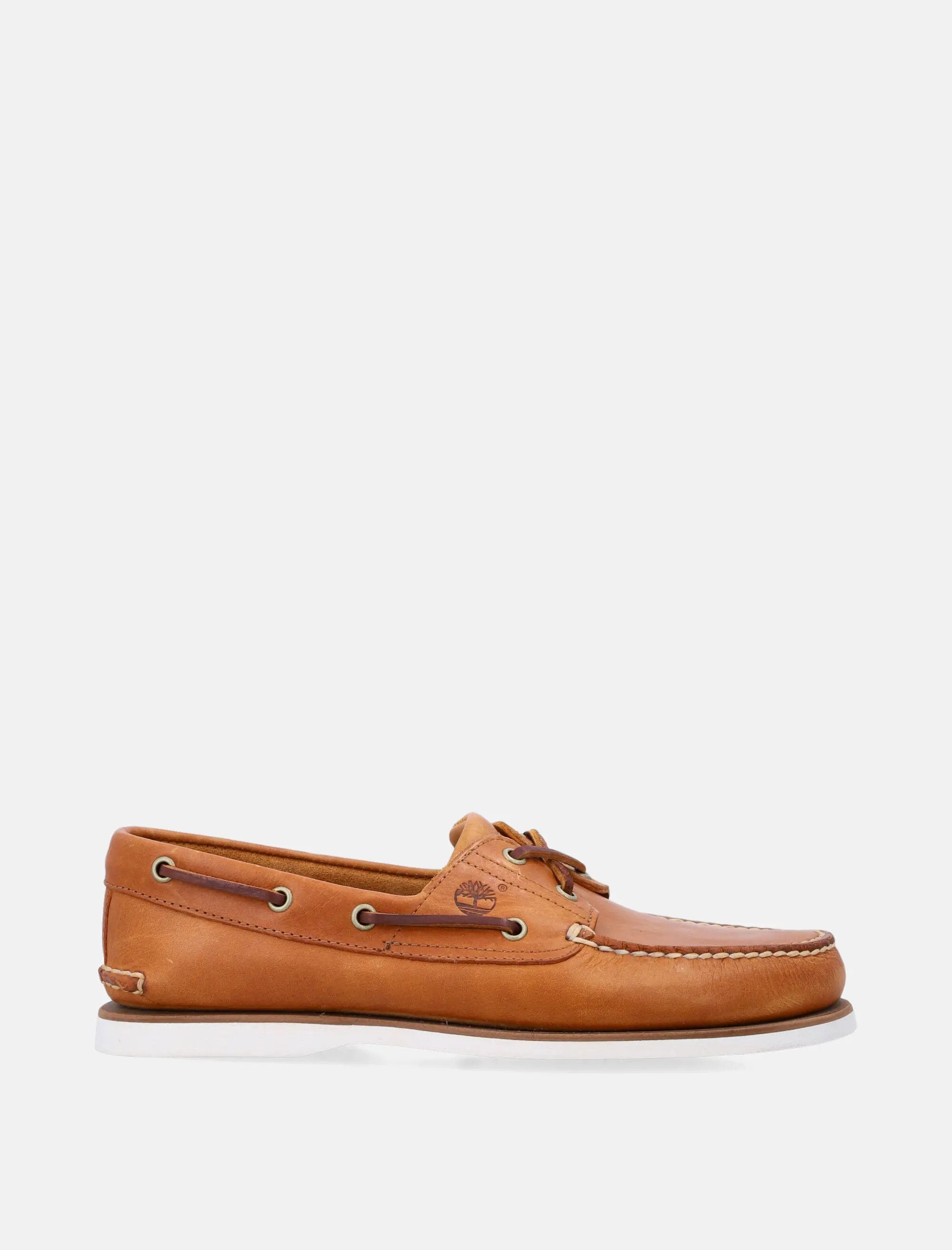 Classic 2 Eye Mens Brown Boat Shoe Timberland – Гарантія оригінальності – боковий вид