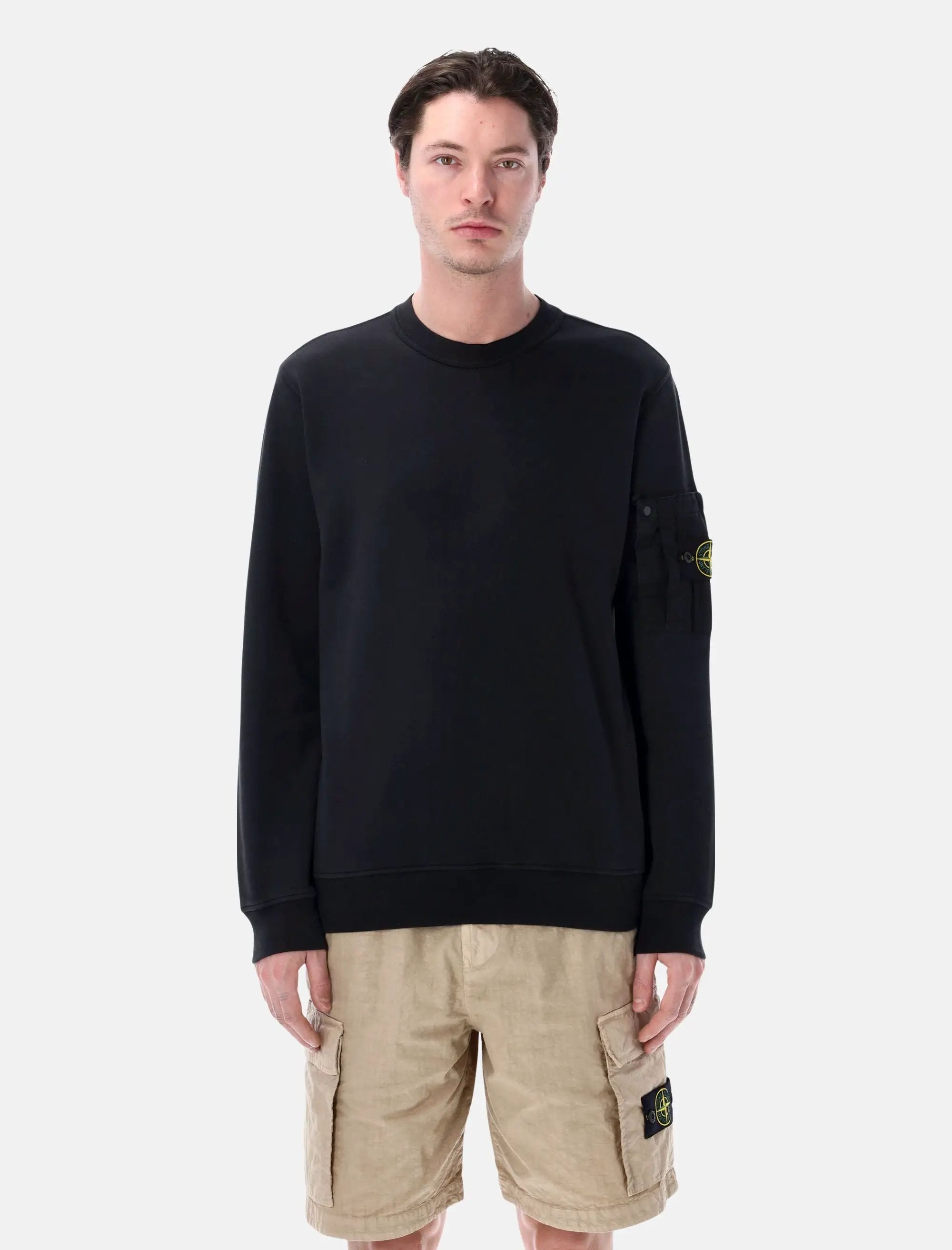 Crewneck Sweatshirt Stone island – Гарантія оригінальності – боковий вид
