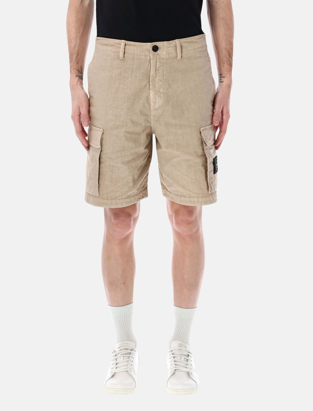 Оригінальна Panama Nylon Cargo Shorts Stone island – боковий вид
