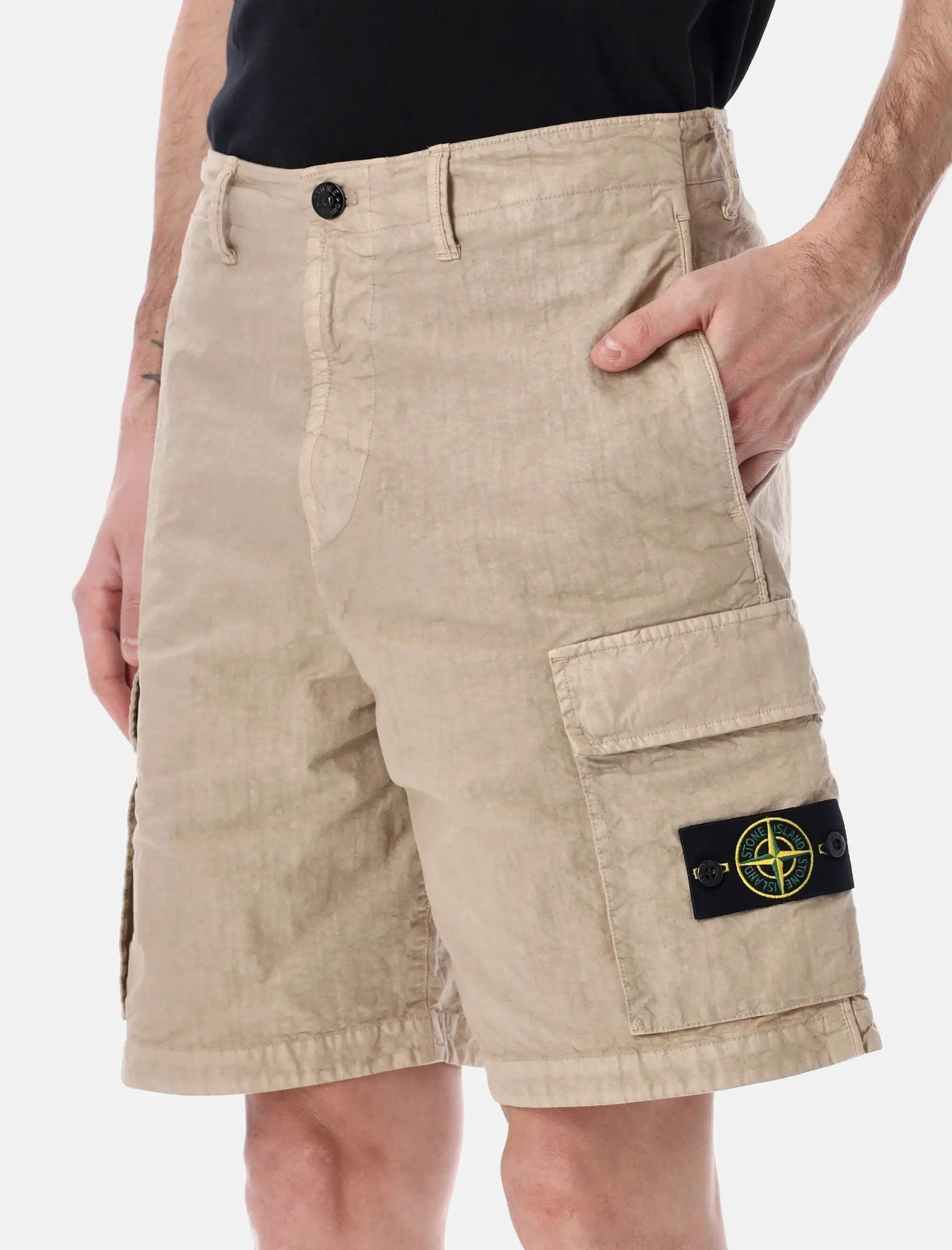 Оригінальна Panama Nylon Cargo Shorts Stone island – детальний вид