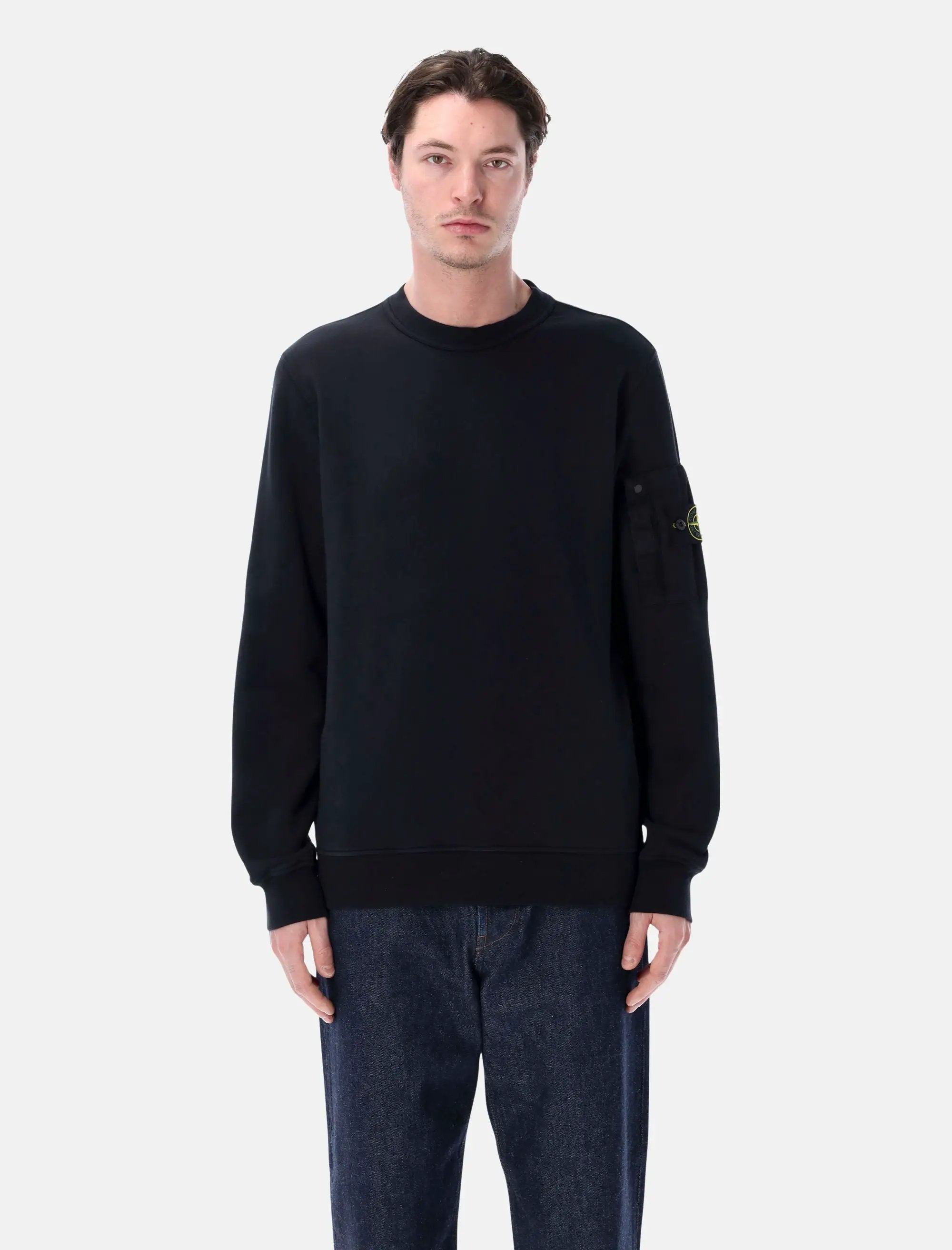 Crewneck Sweatshirt Stone island – Гарантія оригінальності – боковий вид