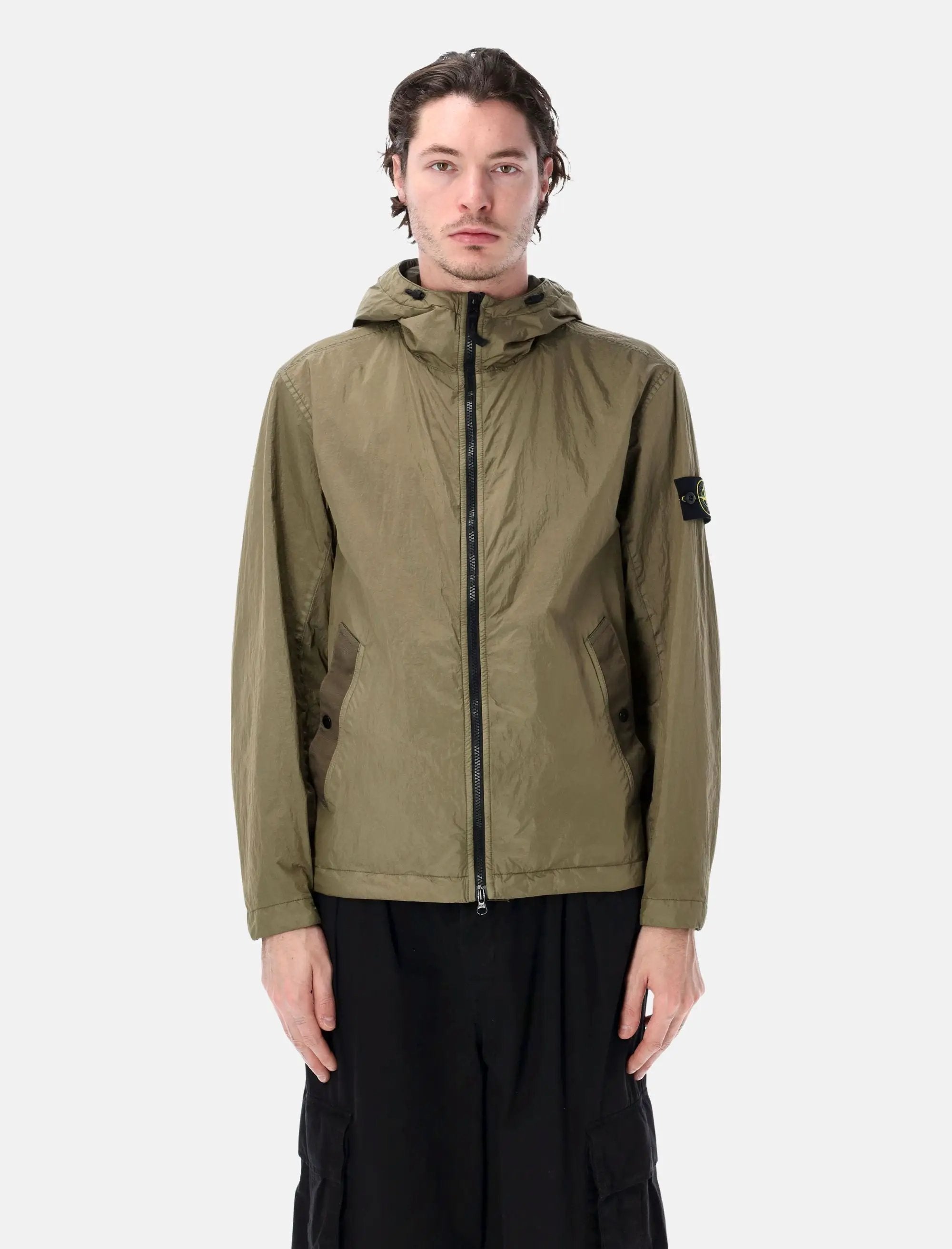 Crinkle Reps Jacket Stone island оригінал – Купити в Україні – боковий вид