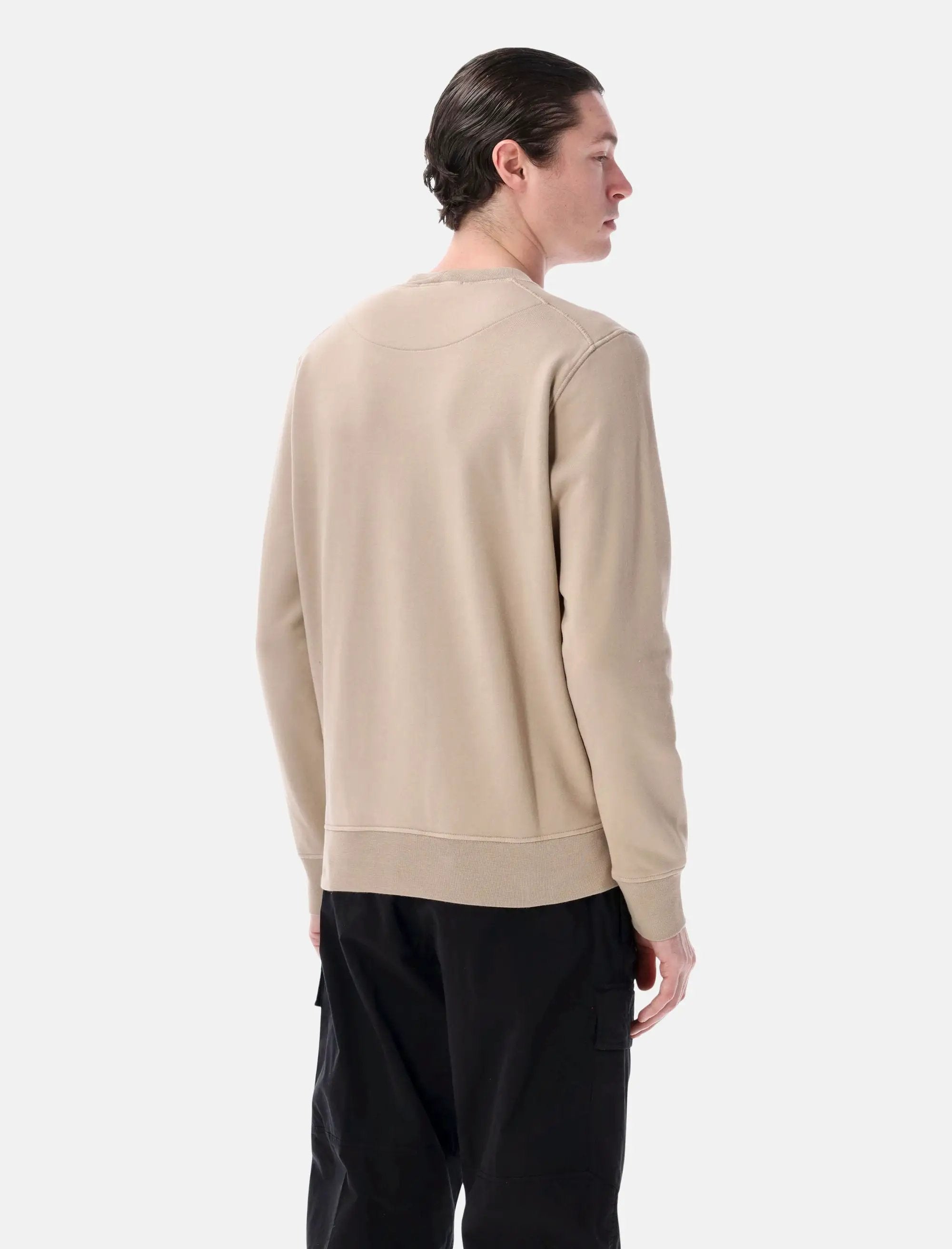 Оригінальна Organic Cotton Crewneck Sweatshirt Stone island – вид ззаду