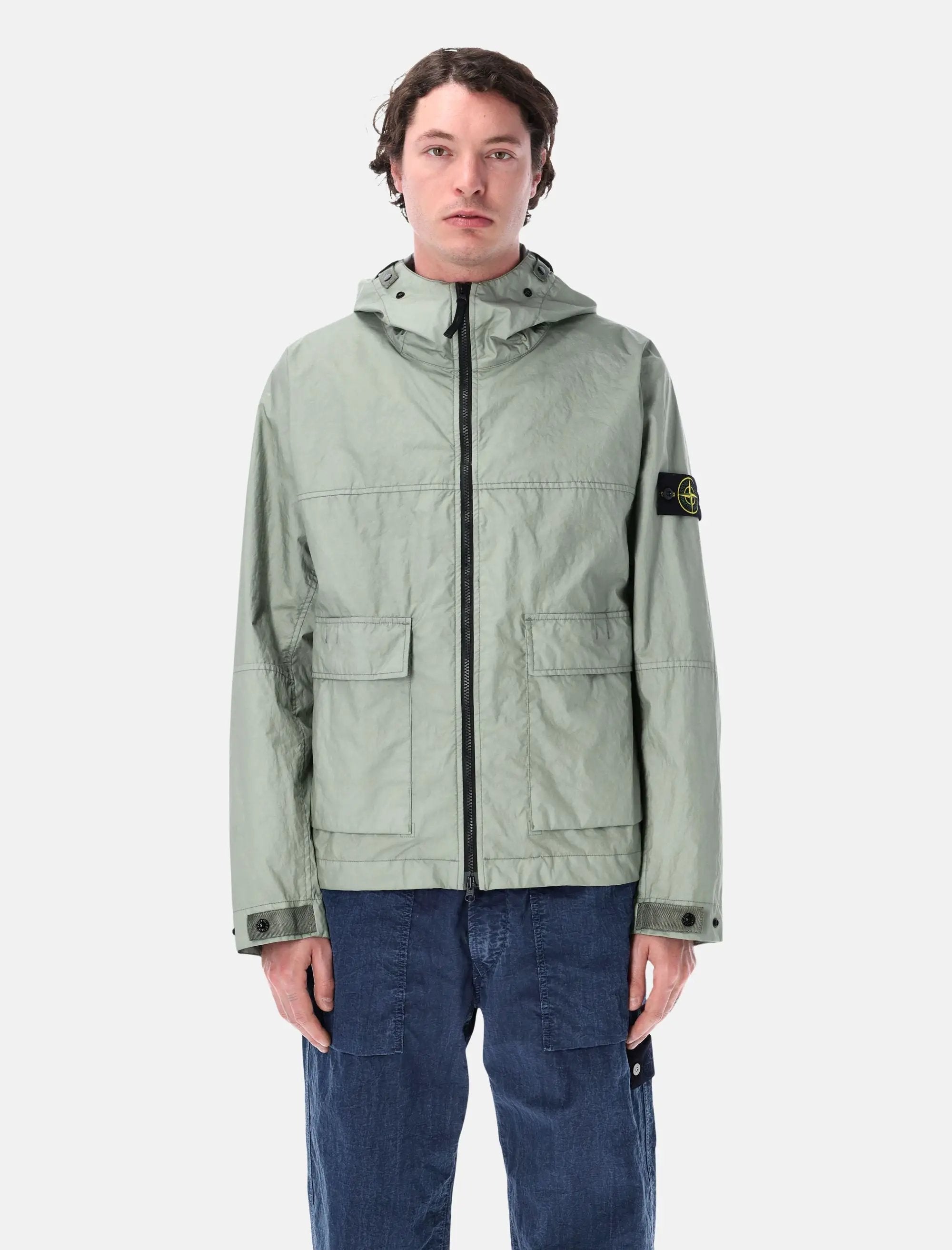 Оригінальна Membrana 3l Tc Hooded Jacket Stone island – боковий вид
