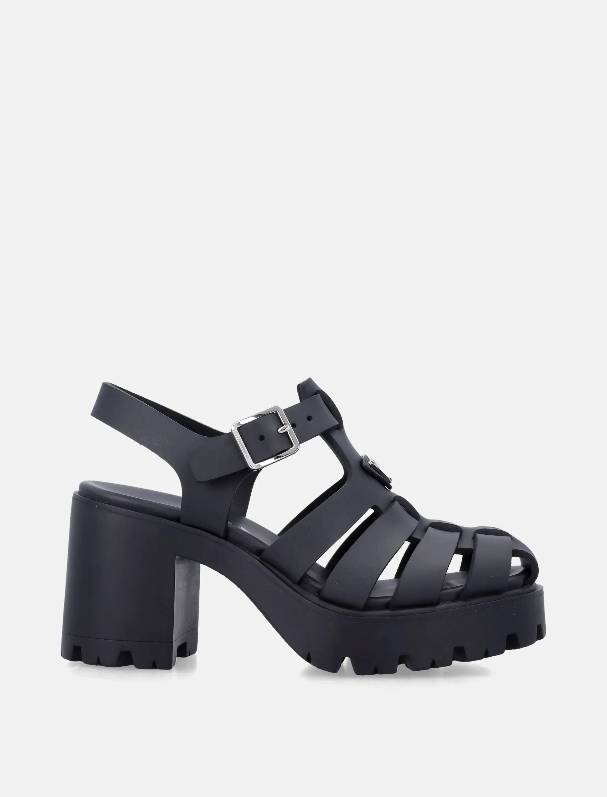 Оригінальна Monolith Rubber Sandals Prada – боковий вид