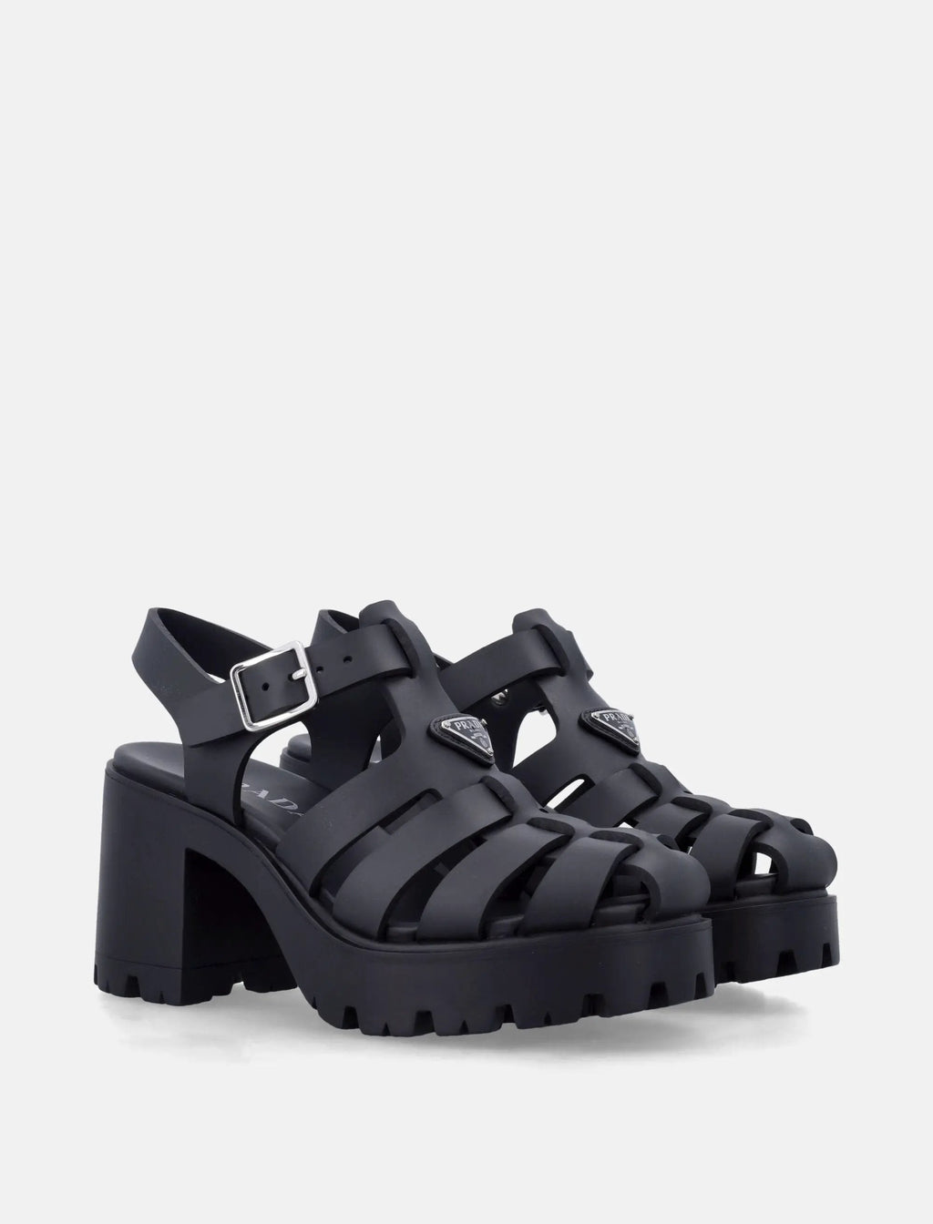 Оригінальна Monolith Rubber Sandals Prada – вид ззаду