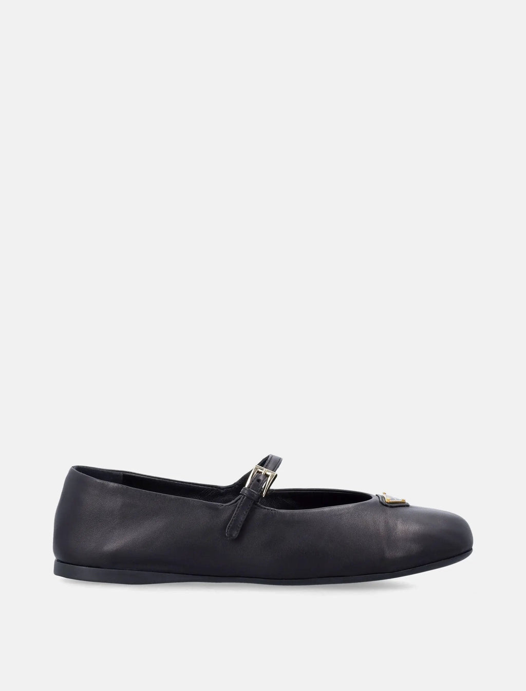 Nappa Leather Logo Ballerinas Prada оригінал – Купити в Україні – боковий вид
