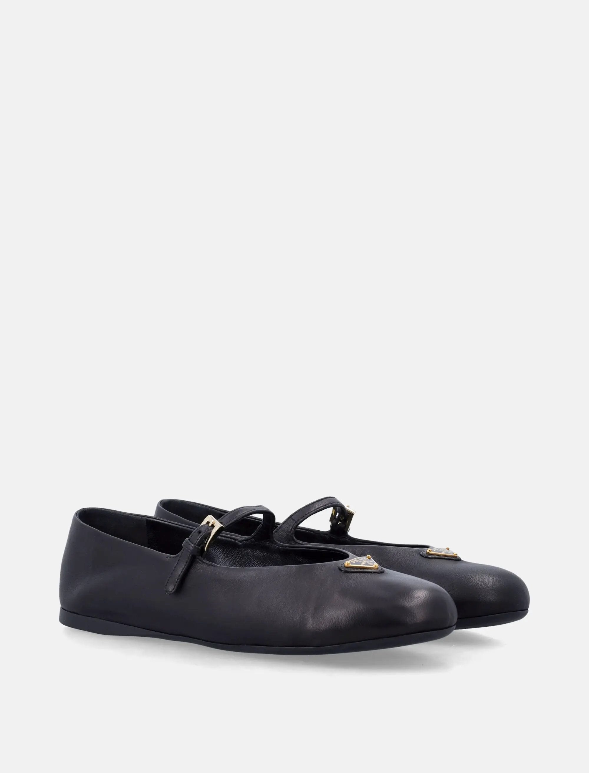 Nappa Leather Logo Ballerinas Prada оригінал – Купити в Україні – вид ззаду
