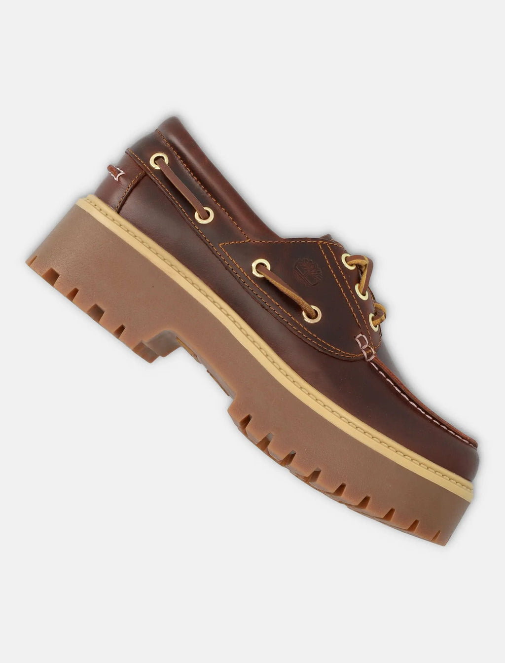 Stone Street Womens Dark Brown Platform Boat Shoe Timberland – Гарантія оригінальності – детальний вид
