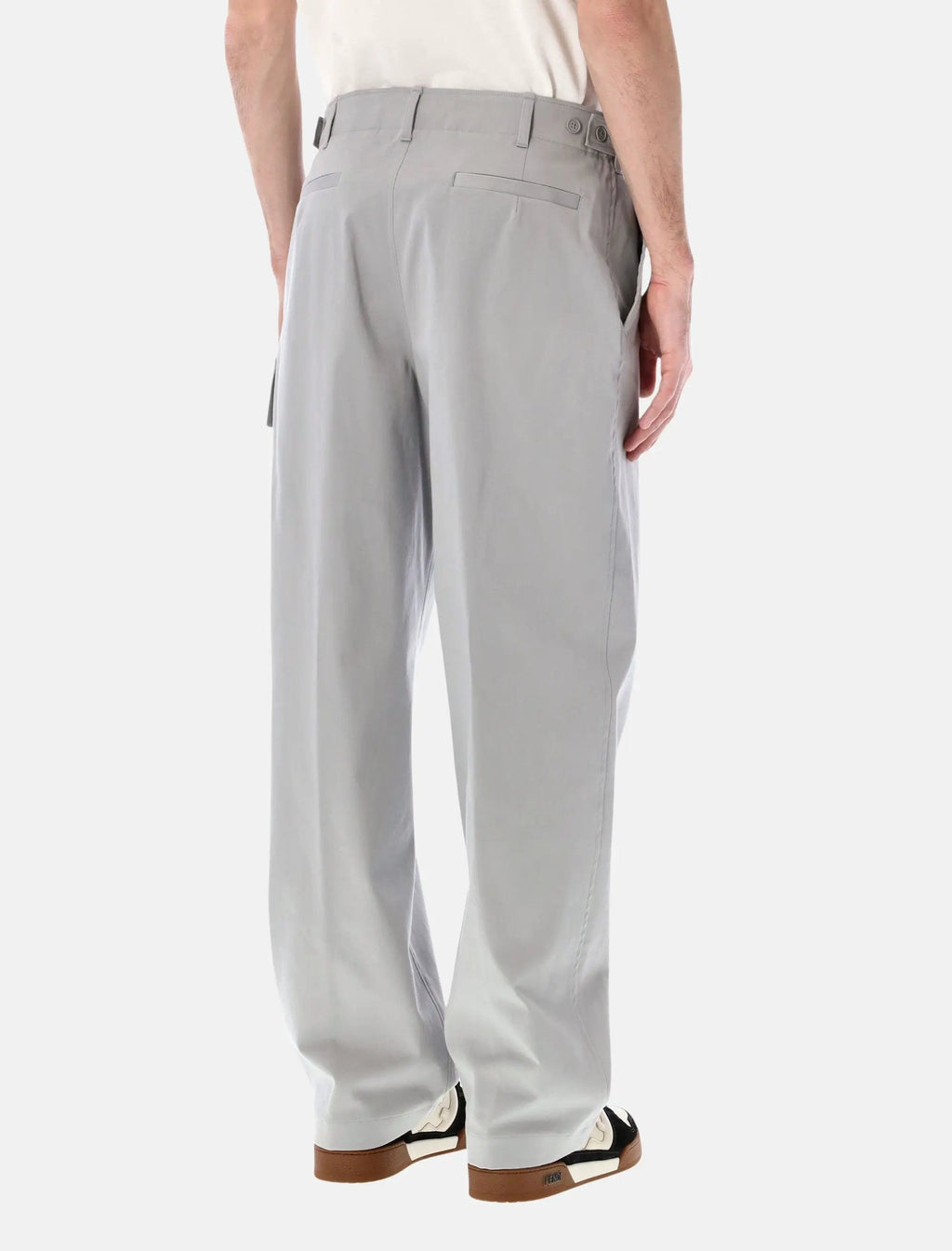 Оригінальна Gabardine Cargo Trousers Fendi – вид ззаду