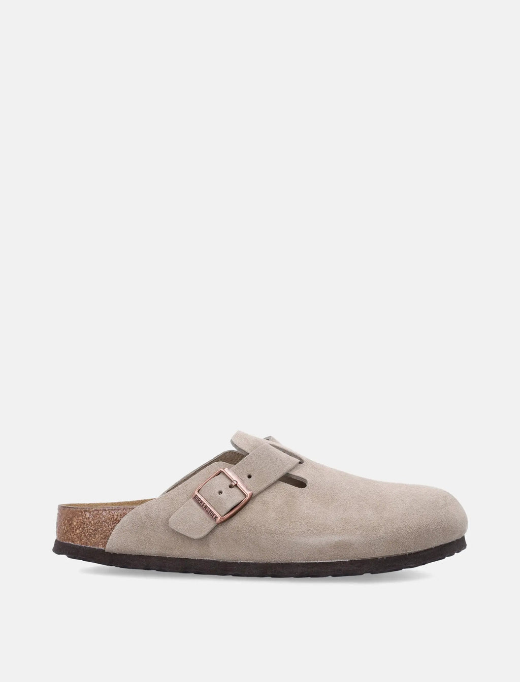 Оригінальна Boston Suede Taupe Birkenstock – боковий вид