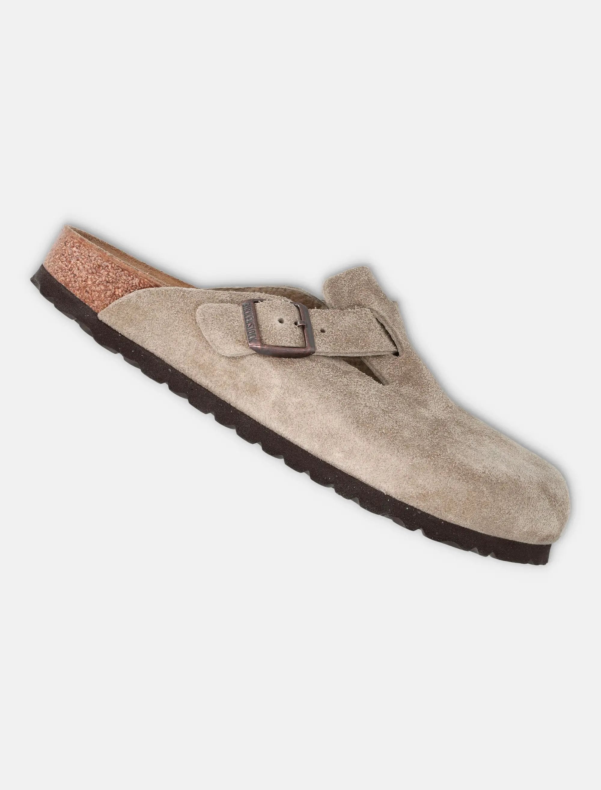 Оригінальна Boston Suede Taupe Birkenstock – детальний вид - BIRKENSTOCK