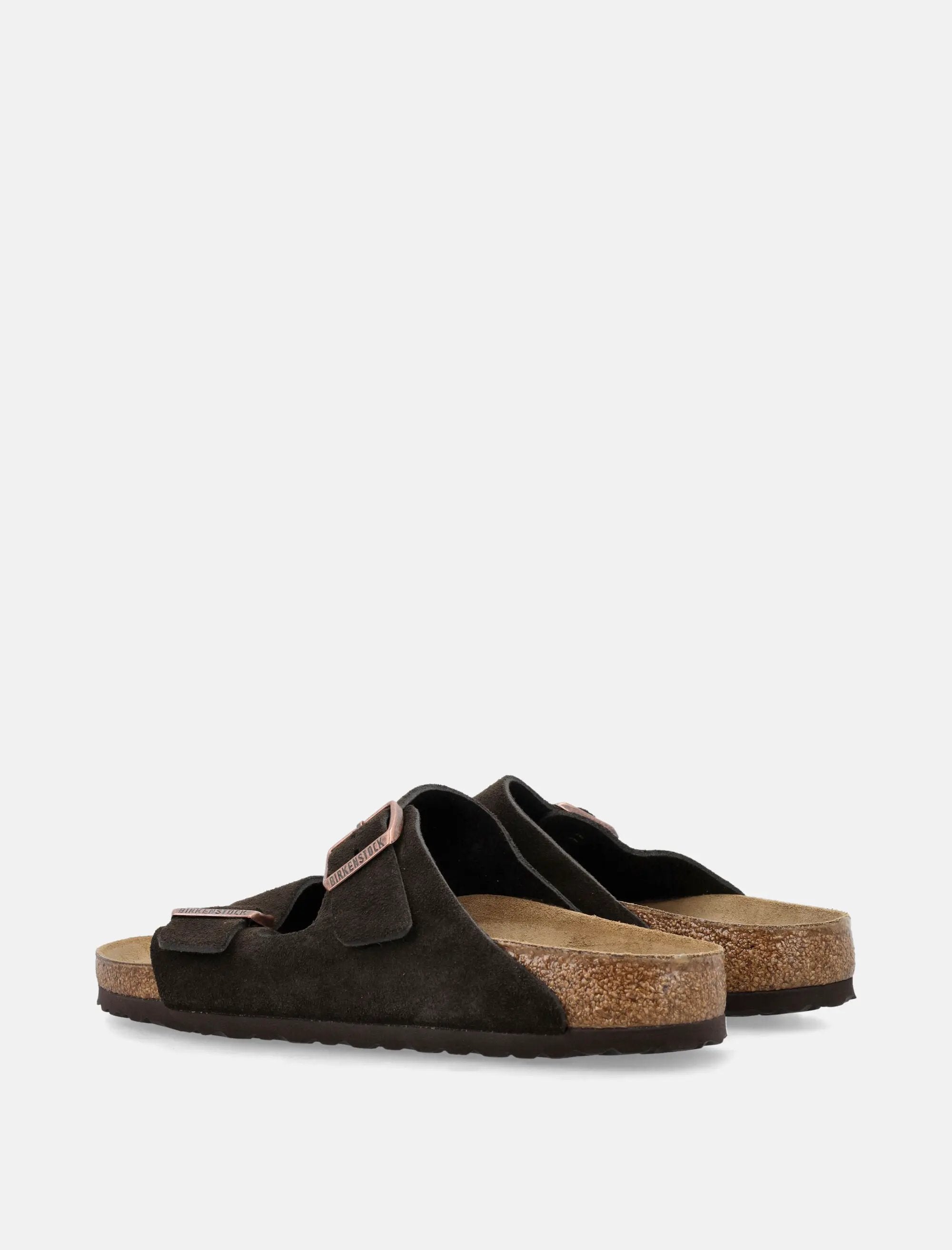 Оригінальна Arizona Suede Flat Sandals In Mocha Birkenstock – збільшений вид - BIRKENSTOCK
