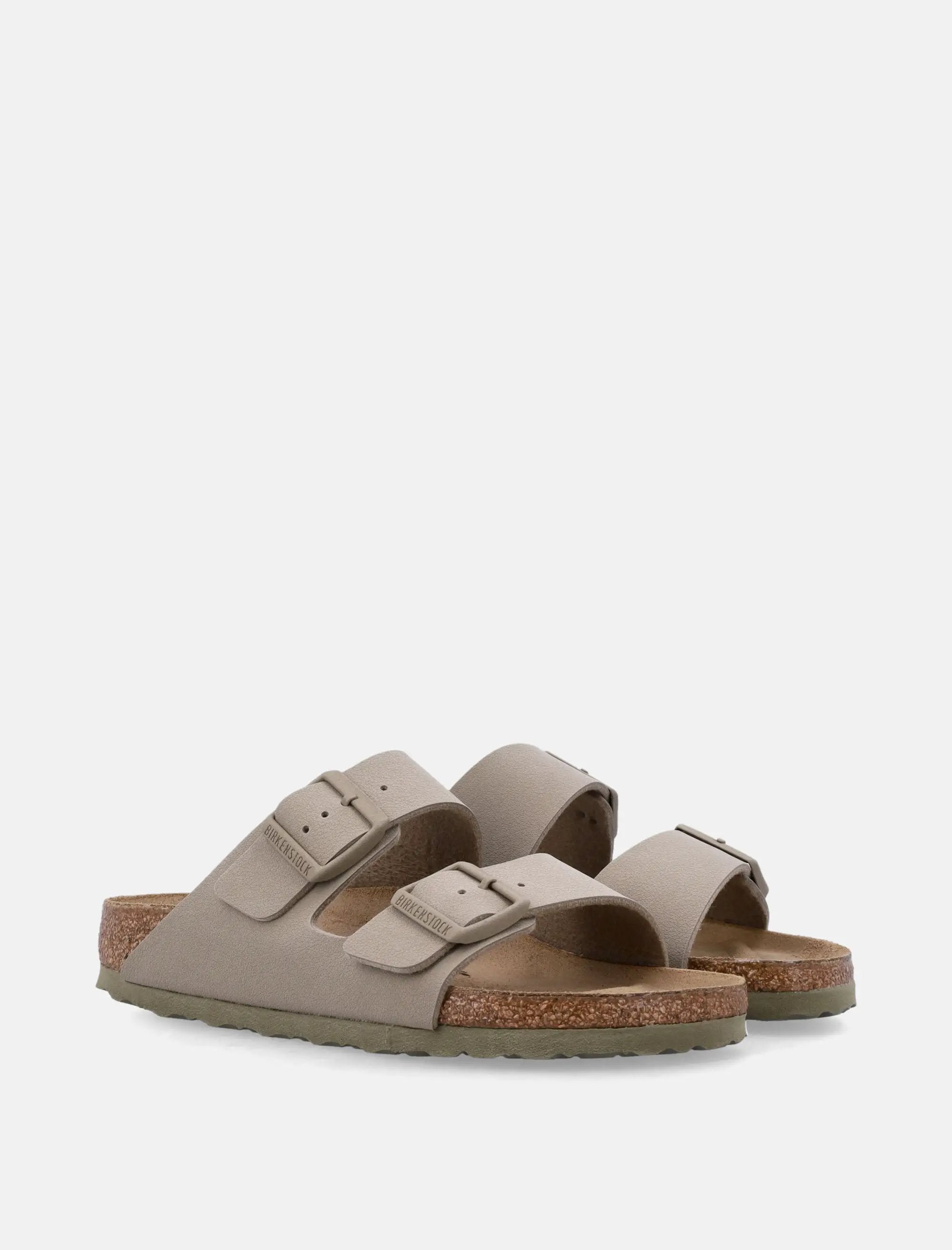 Arizona Birkoflor Khaki Sandals Birkenstock оригінал – Купити в Україні – вид ззаду - BIRKENSTOCK