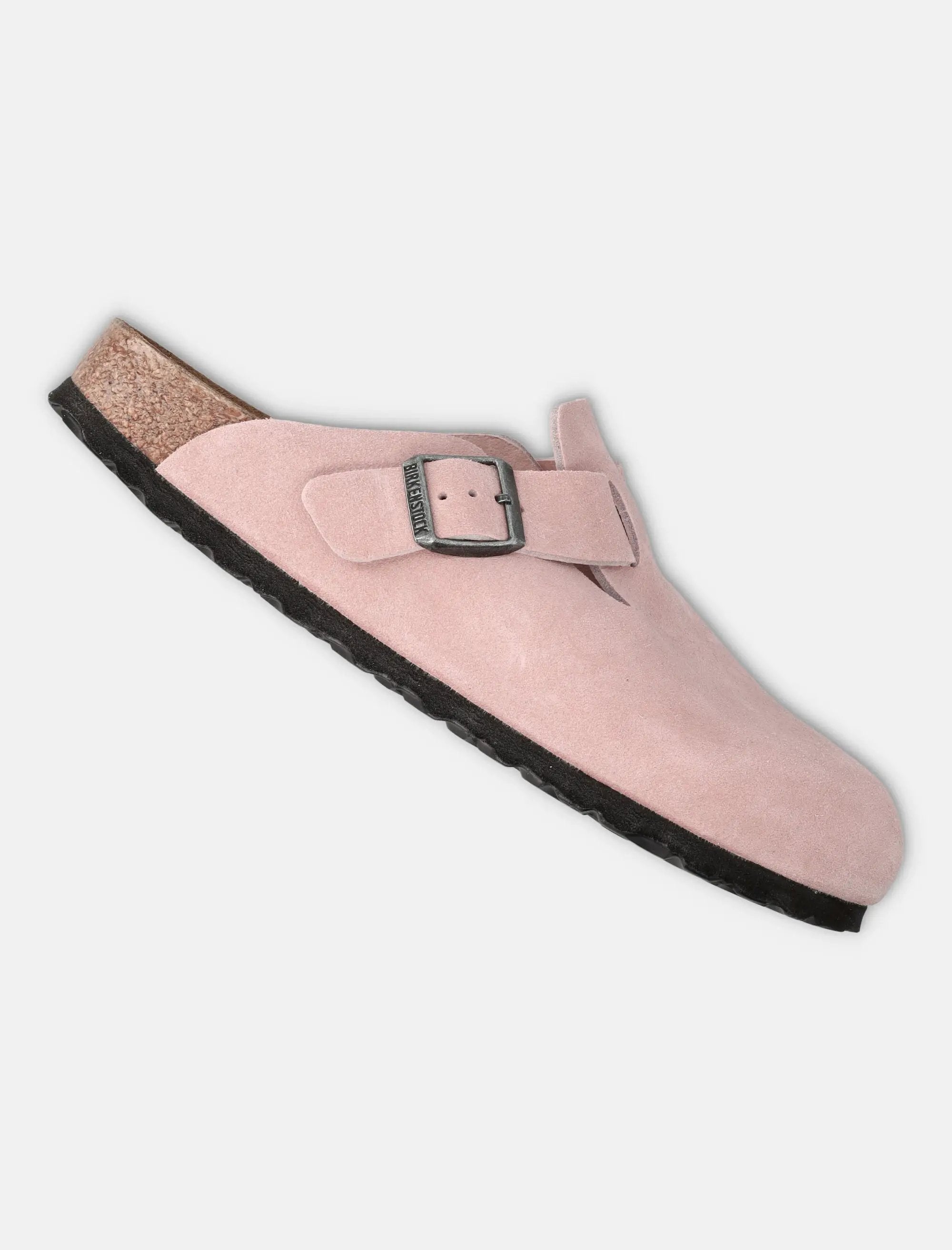 Boston Pink Suede Clog Birkenstock – Гарантія оригінальності – детальний вид - BIRKENSTOCK