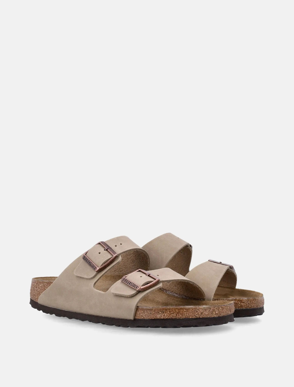 Оригінальна Tabacco Brown Arizona Oiled Leather Sandals Birkenstock – вид ззаду