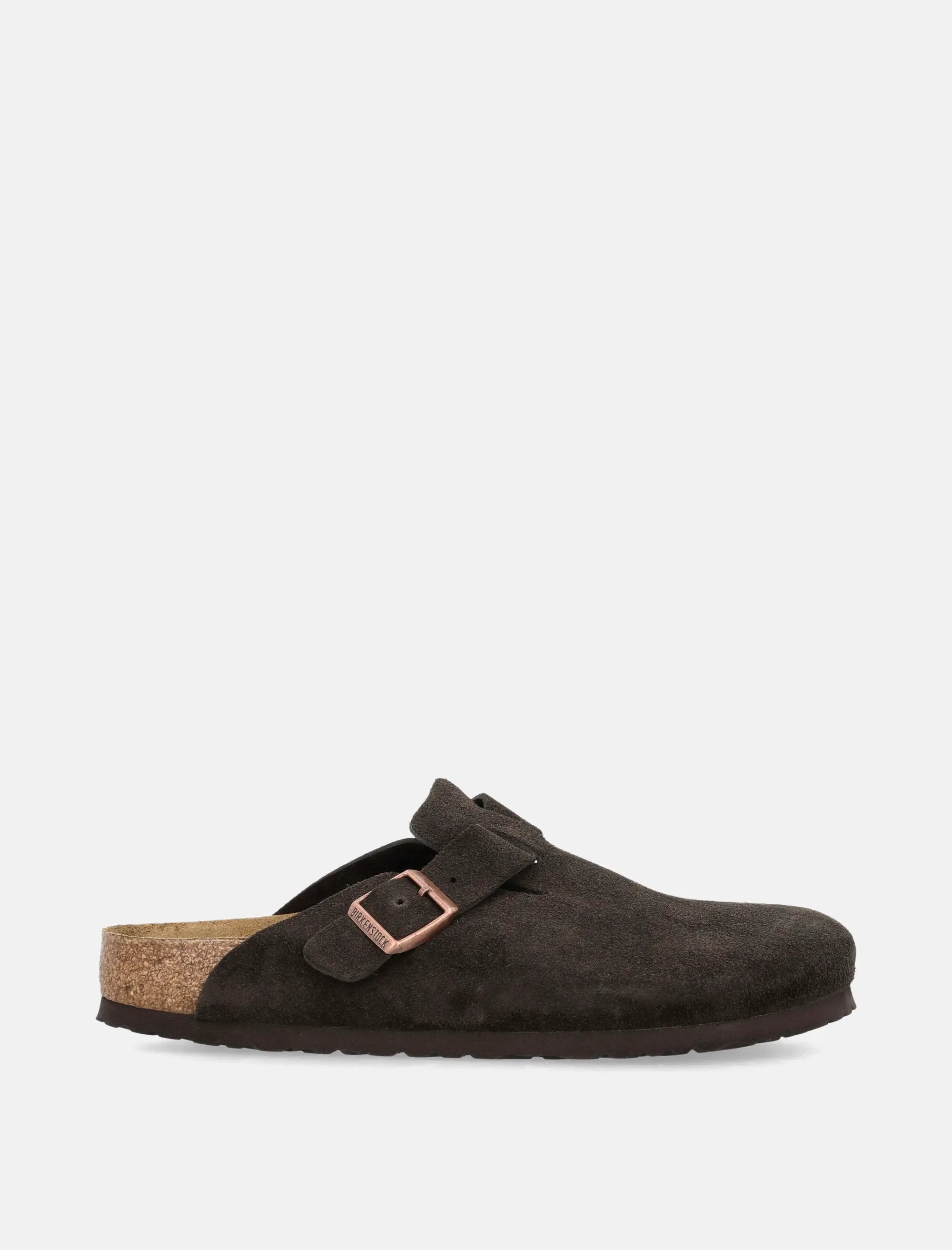 Оригінальна Boston Mocca Suede Mule Birkenstock – боковий вид - BIRKENSTOCK
