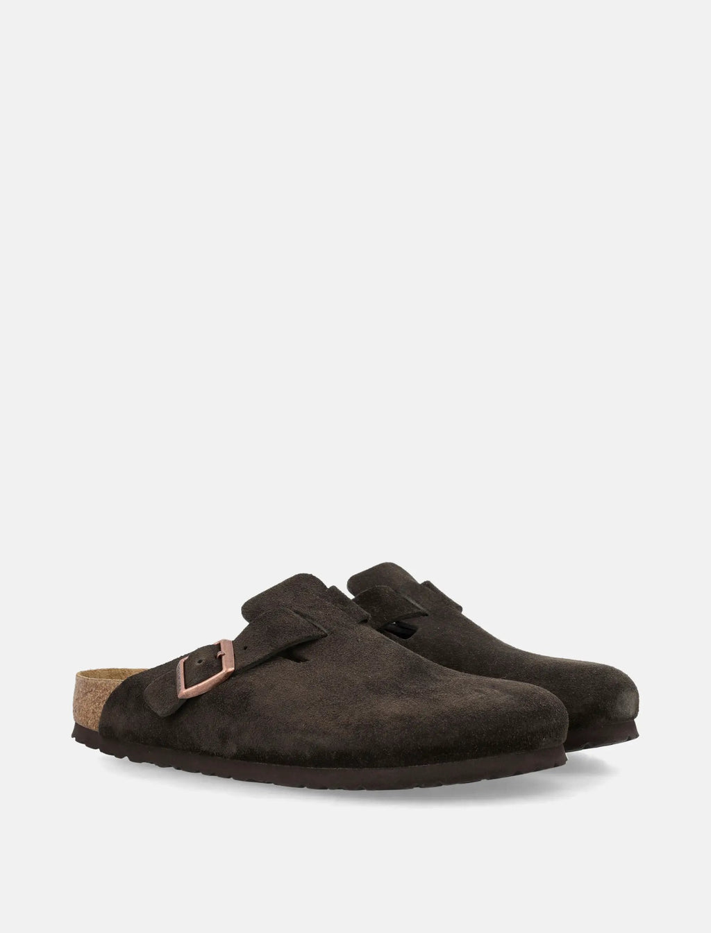 Оригінальна Boston Mocca Suede Mule Birkenstock – вид ззаду