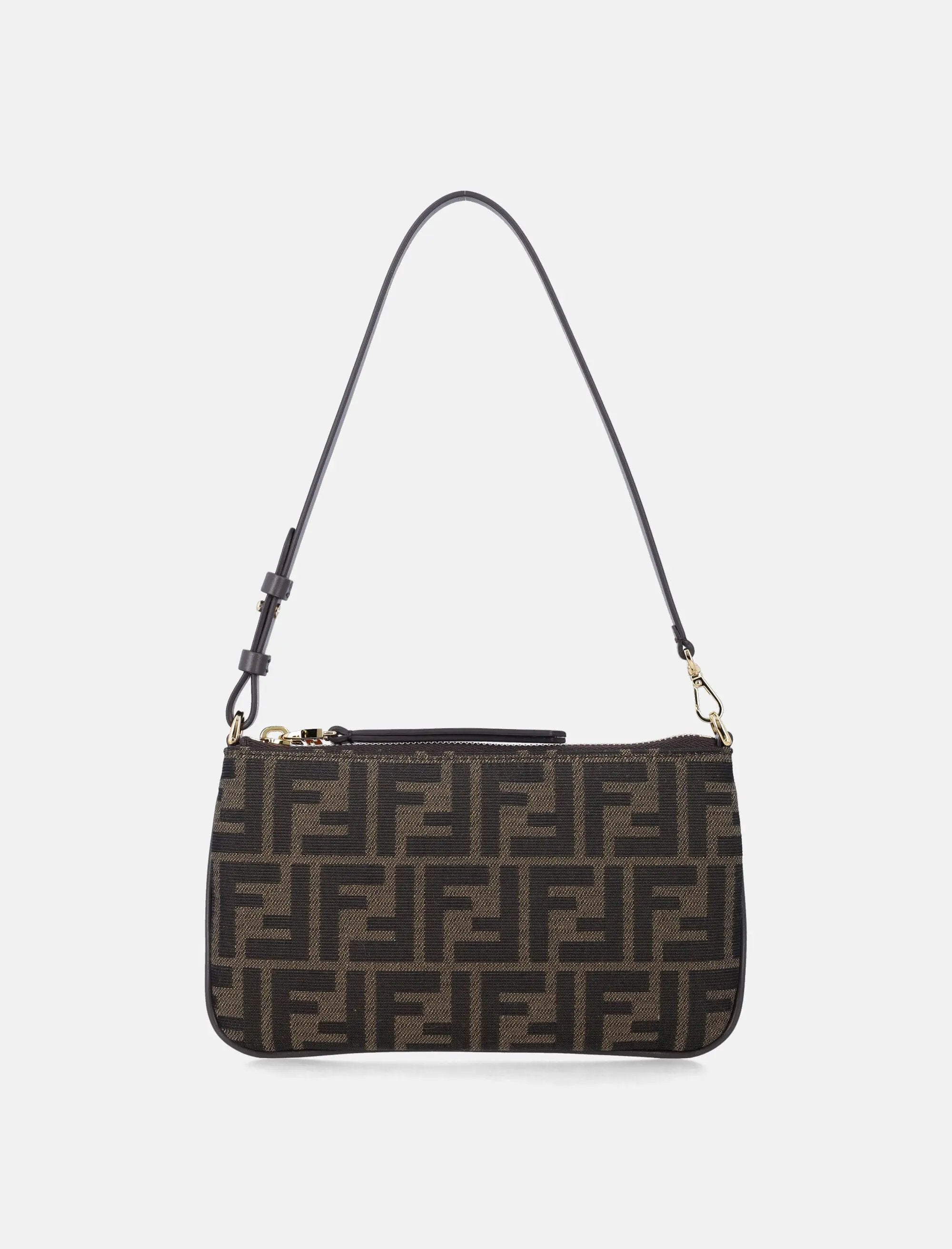 Flat Baguette Ff Jacquard Pouch Fendi – Гарантія оригінальності – боковий вид
