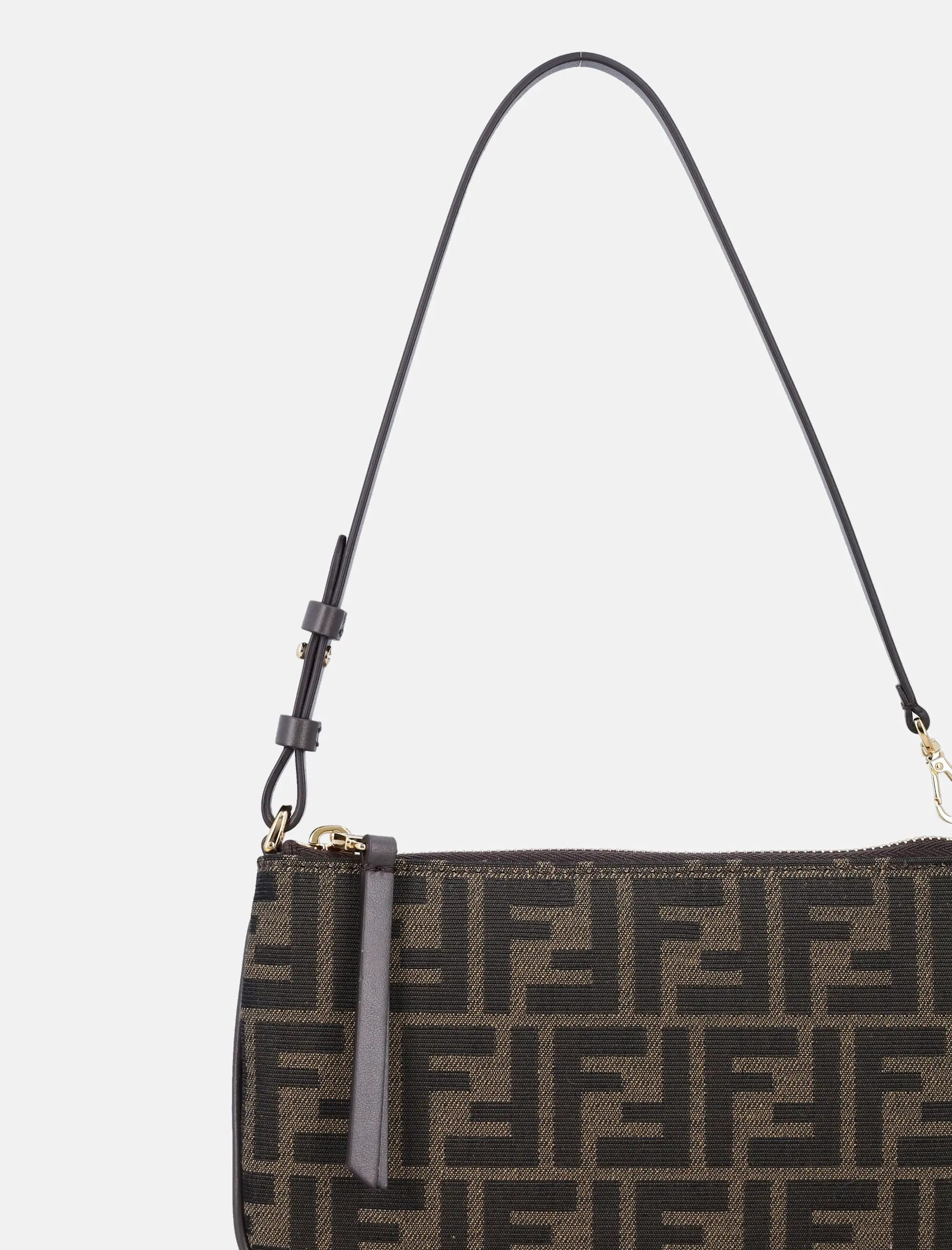 Flat Baguette Ff Jacquard Pouch Fendi – Гарантія оригінальності – вид ззаду