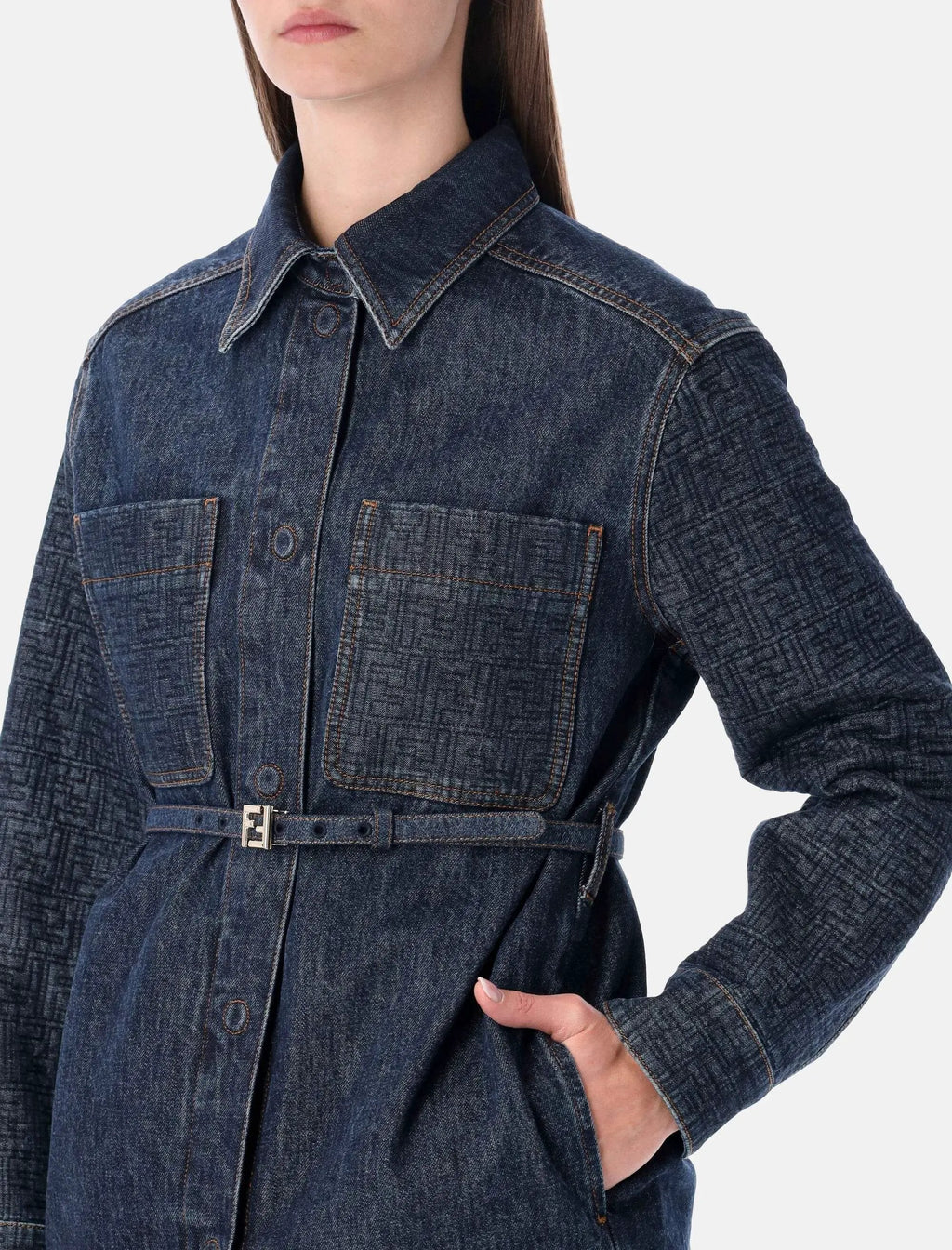Оригінальна Dark Blue Denim Go To Jacket Fendi – детальний вид