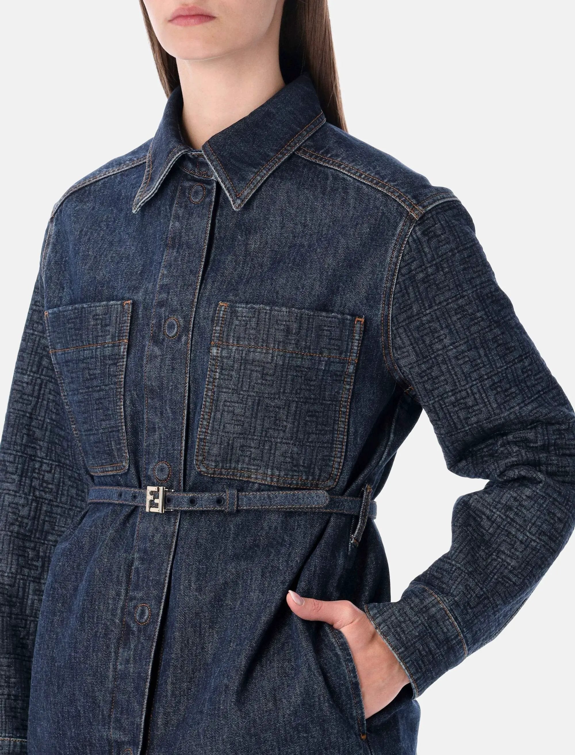 Оригінальна Dark Blue Denim Go To Jacket Fendi – детальний вид