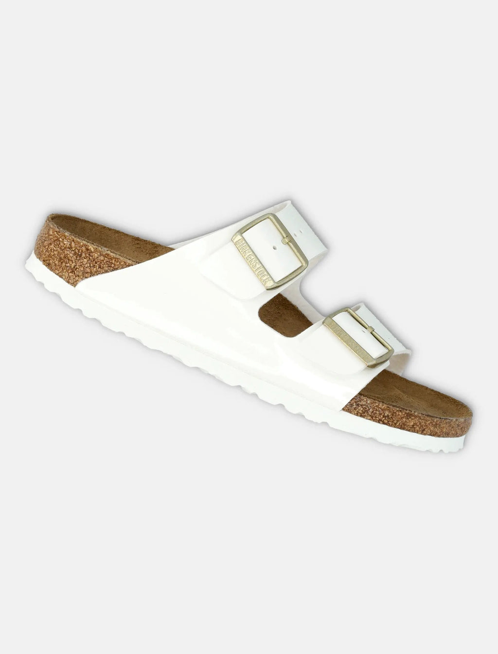 Arizona Birko Flor Patent Womans Sandals White Birkenstock – Гарантія оригінальності – детальний вид