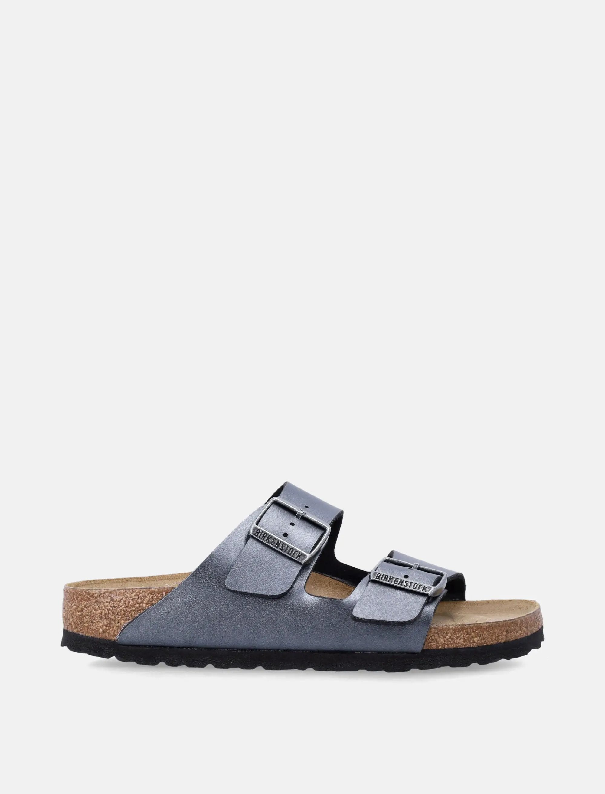 Arizona Birko Flor Metallic Womans Sandals Black Birkenstock оригінал – Купити в Україні – боковий вид - BIRKENSTOCK