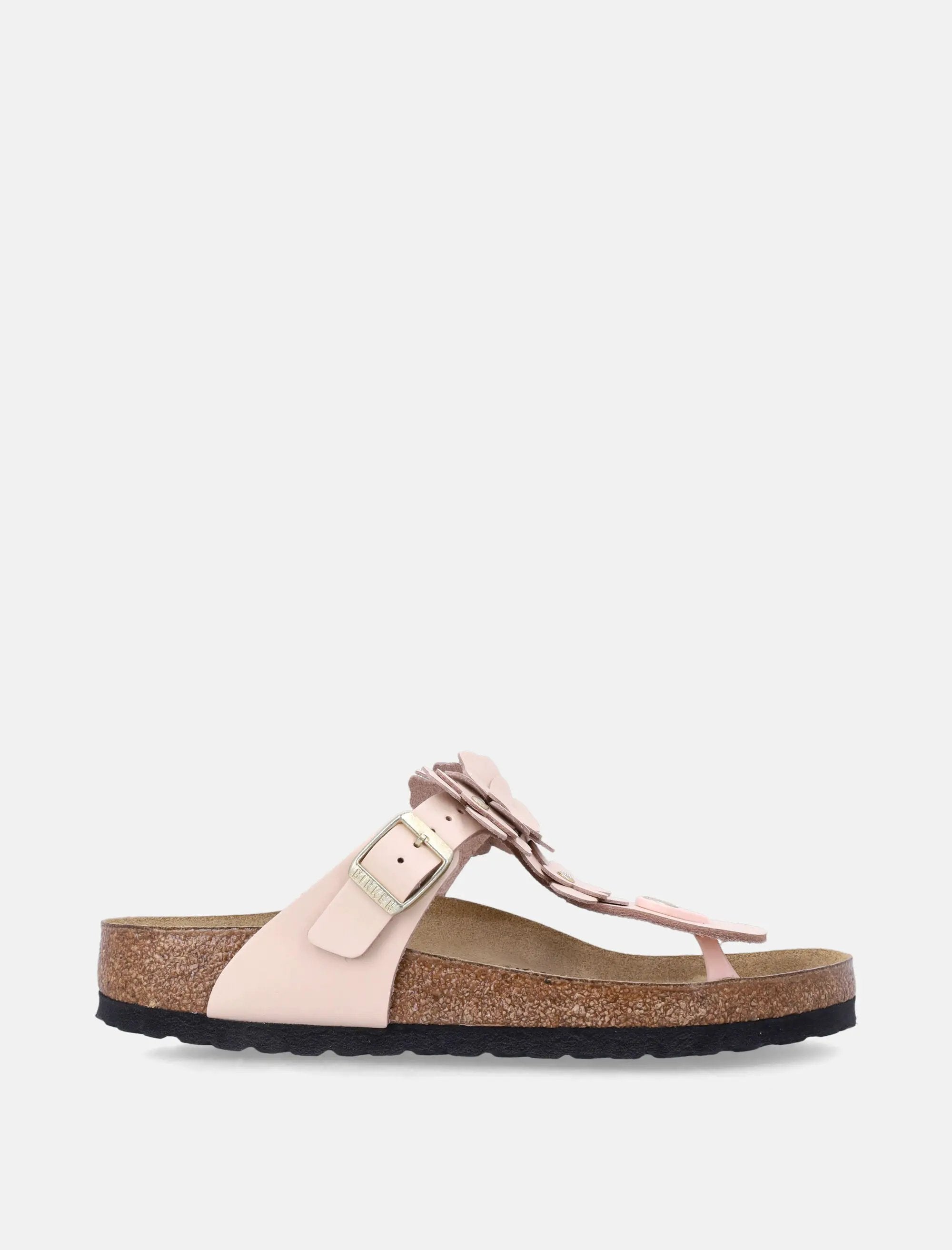 Gizeh Flower Leather Sandals Birkenstock – Гарантія оригінальності – боковий вид - BIRKENSTOCK