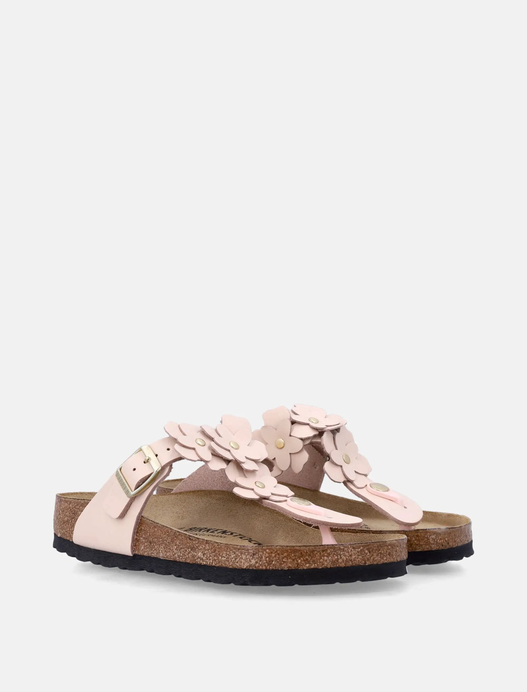 Gizeh Flower Leather Sandals Birkenstock – Гарантія оригінальності – вид ззаду - BIRKENSTOCK