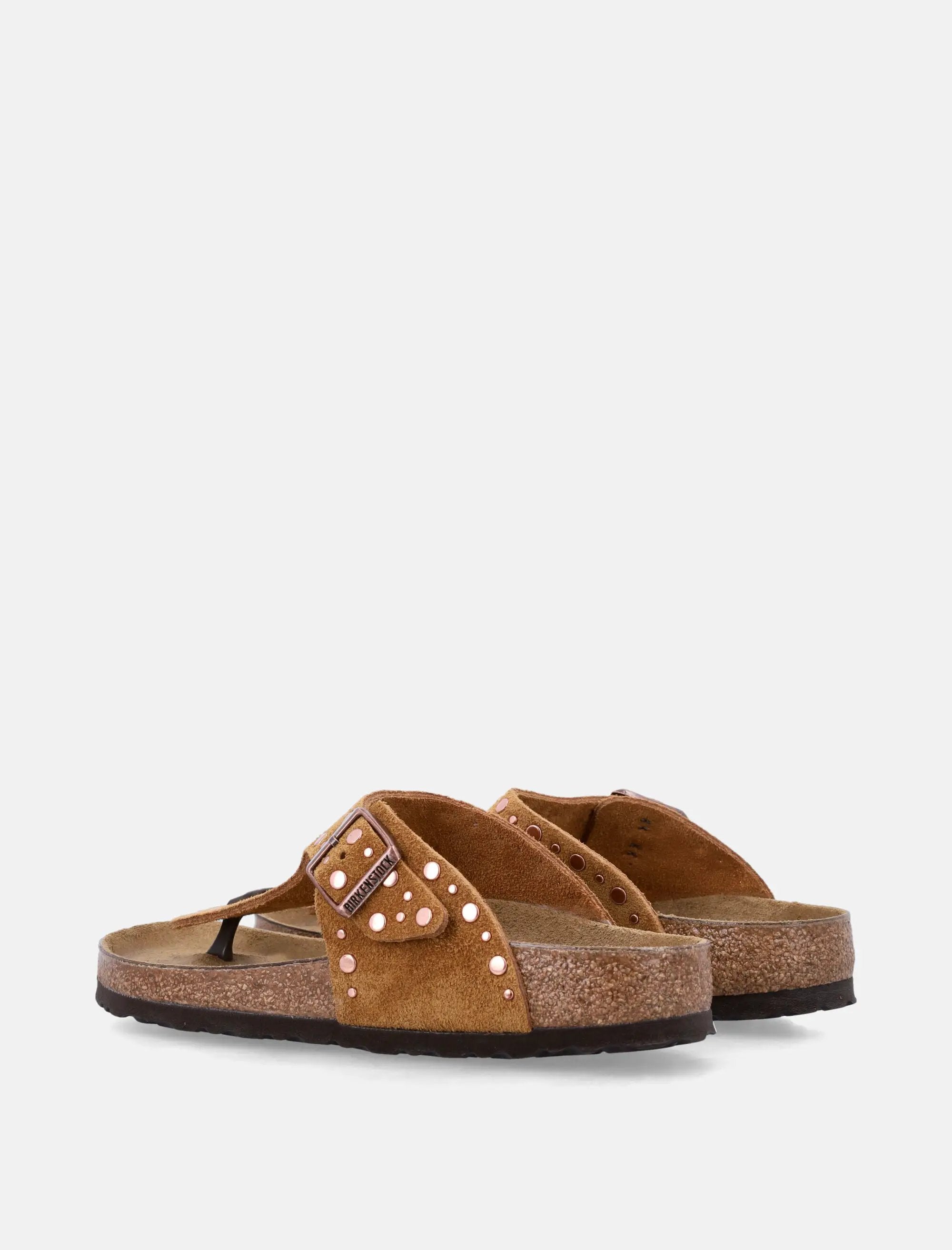 Gizeh Rivet Mink Suede Sandal Birkenstock – Гарантія оригінальності – збільшений вид - BIRKENSTOCK
