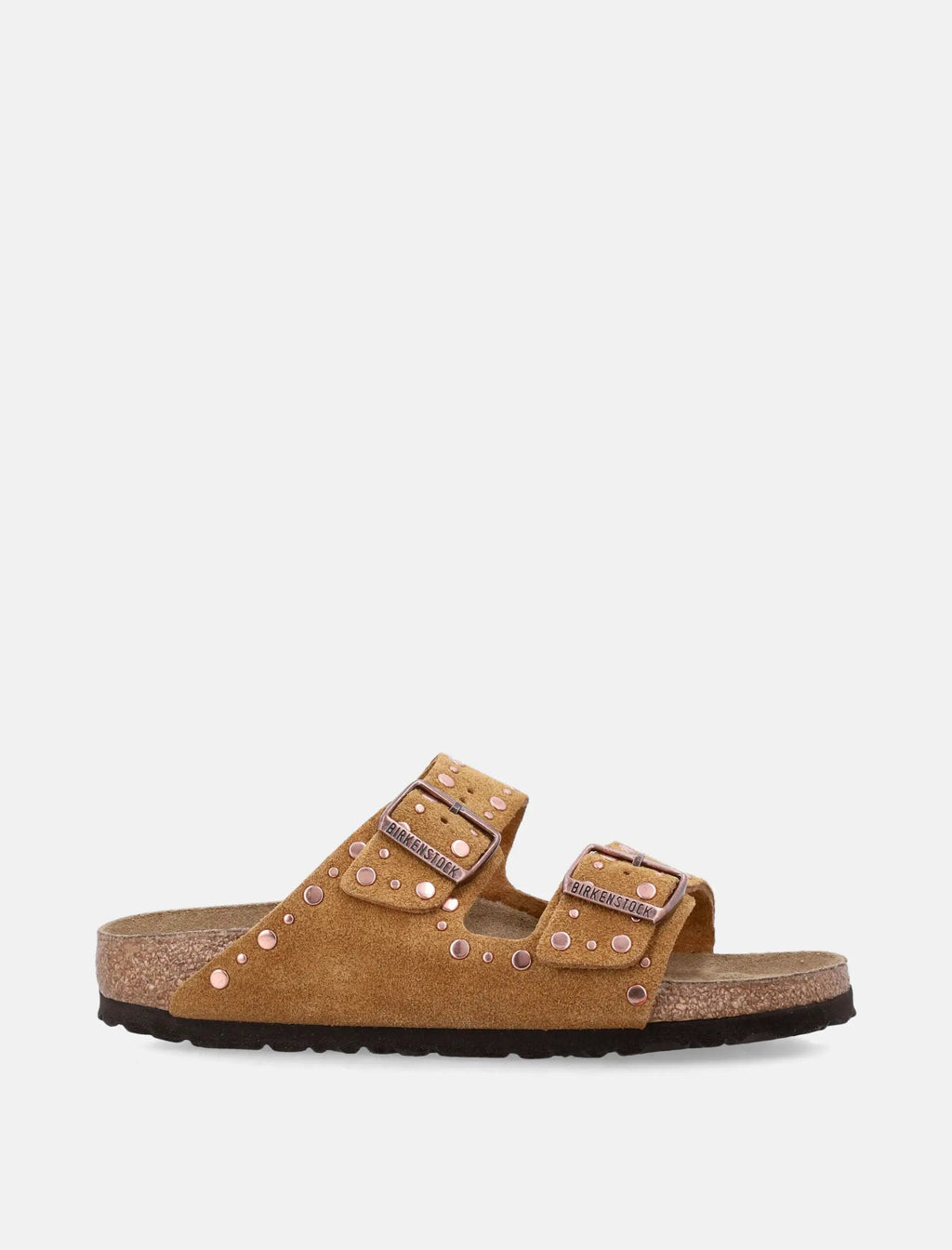 Arizona Rivet Mink Suede Sandal Birkenstock – Гарантія оригінальності – боковий вид