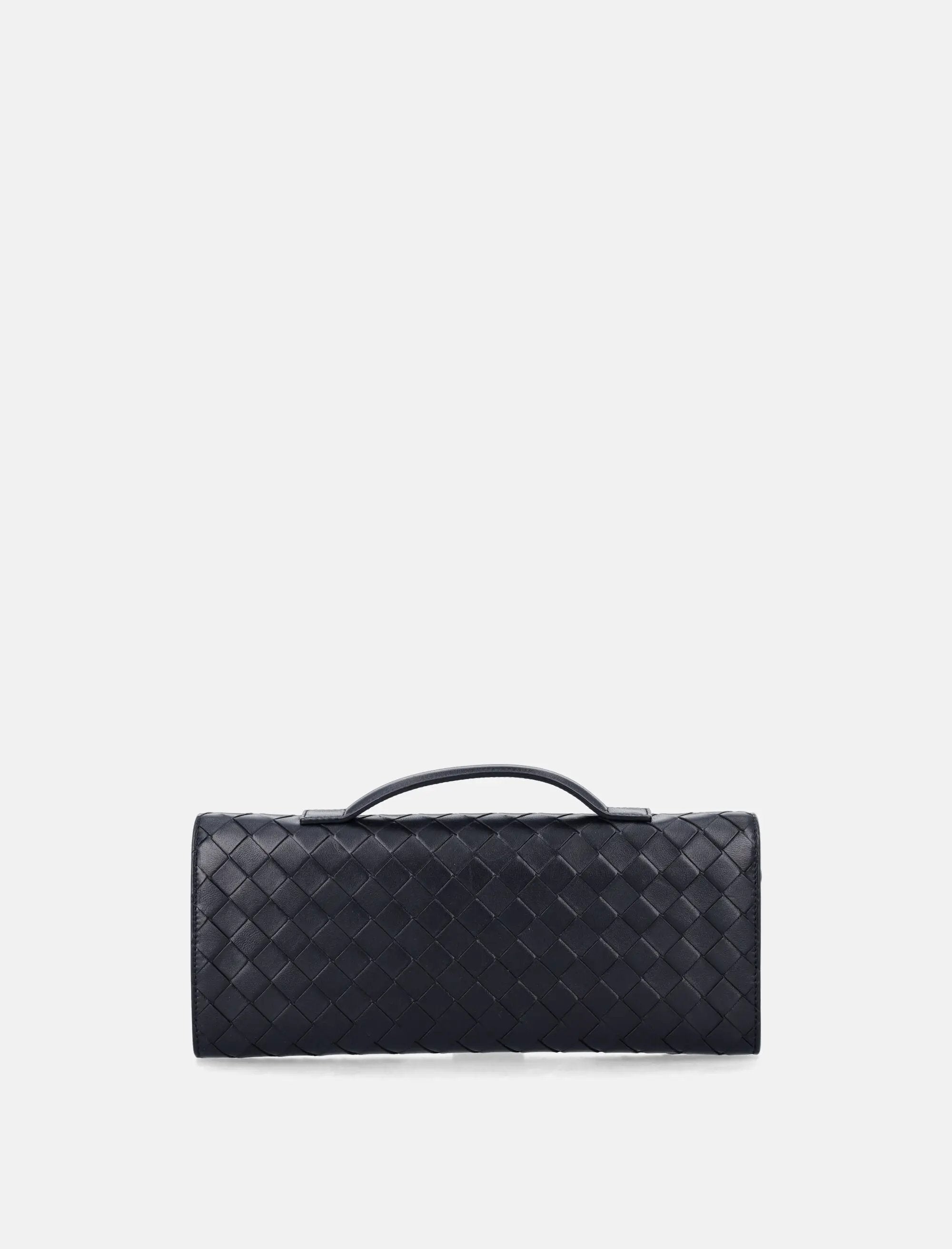 Andiamo Intrecciato Leather Clutch Bottega veneta – Гарантія оригінальності – збільшений вид