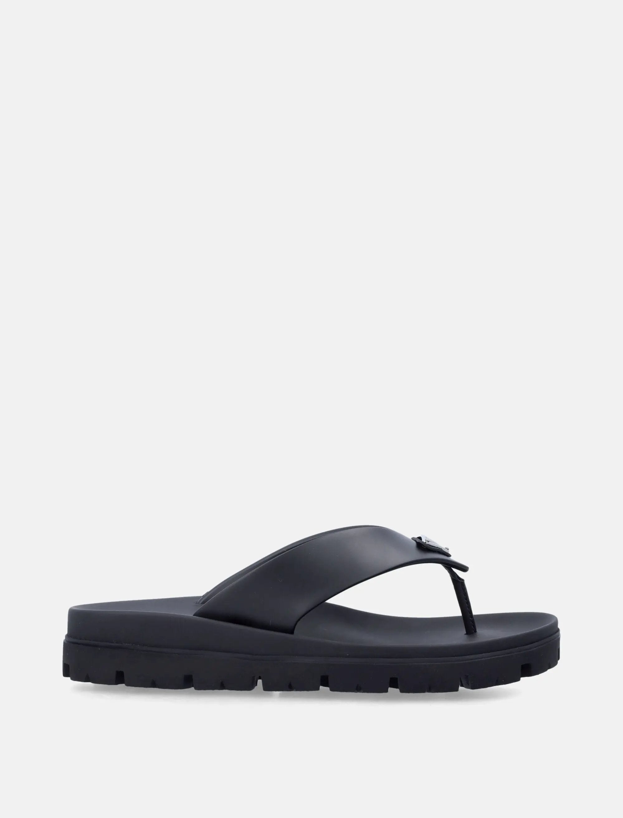 Rubber Thong Sandals Logo Prada – Гарантія оригінальності – боковий вид