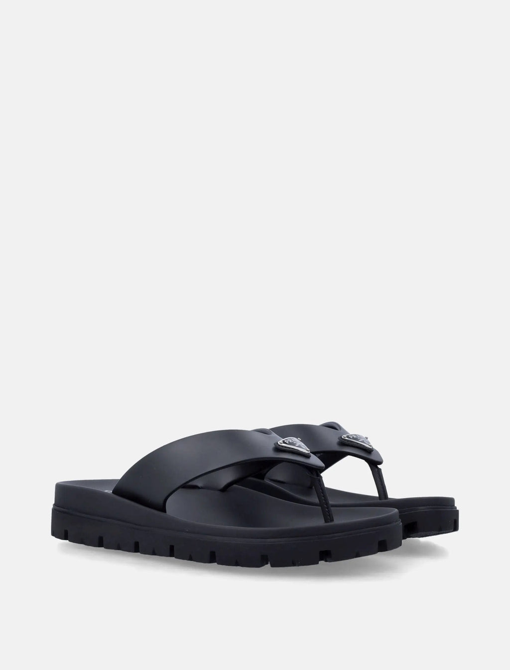 Rubber Thong Sandals Logo Prada – Гарантія оригінальності – вид ззаду