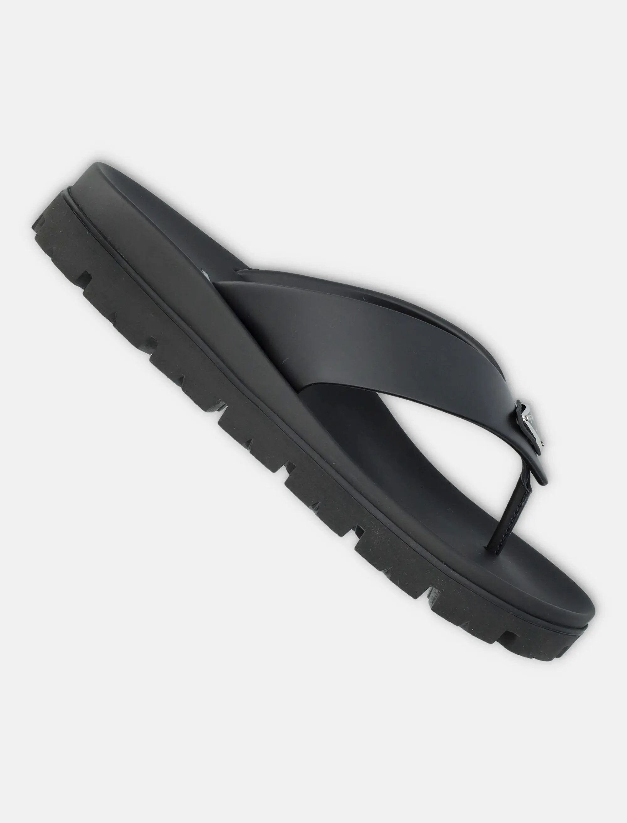 Rubber Thong Sandals Logo Prada – Гарантія оригінальності – детальний вид