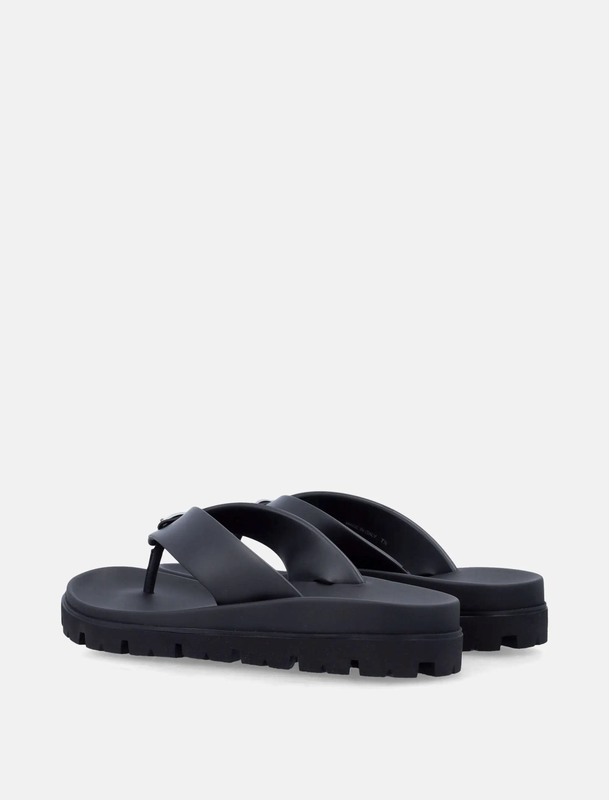 Rubber Thong Sandals Logo Prada – Гарантія оригінальності – збільшений вид