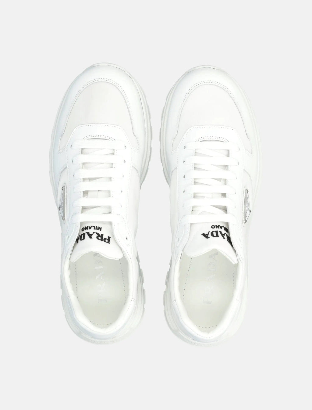 Оригінальна Nylon And Leather Prada Sneakers Prada – вид ззаду