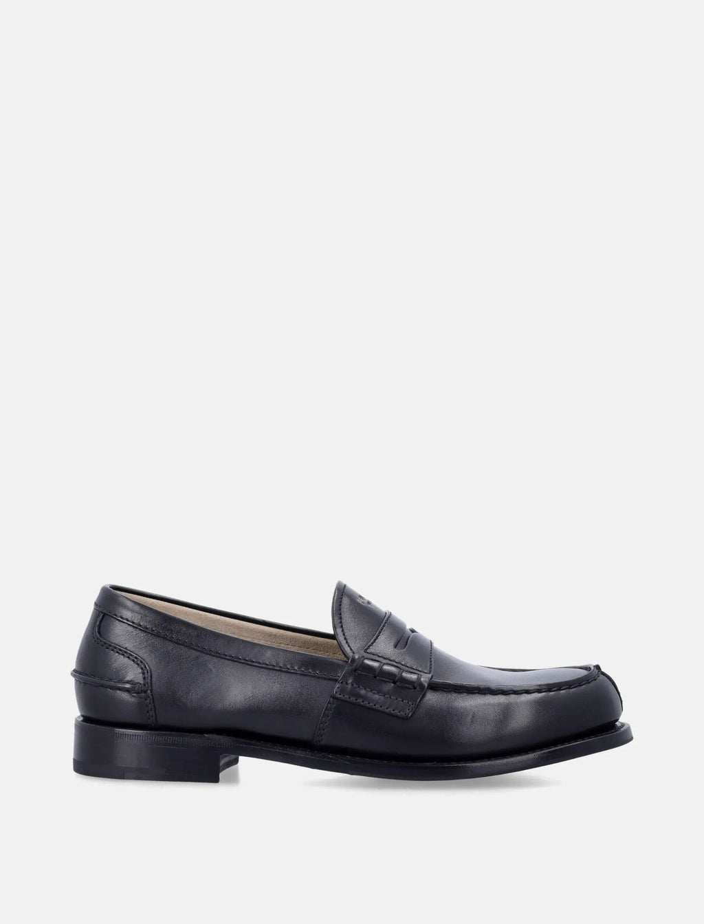 Classic Leather Loafers Prada – Гарантія оригінальності – боковий вид