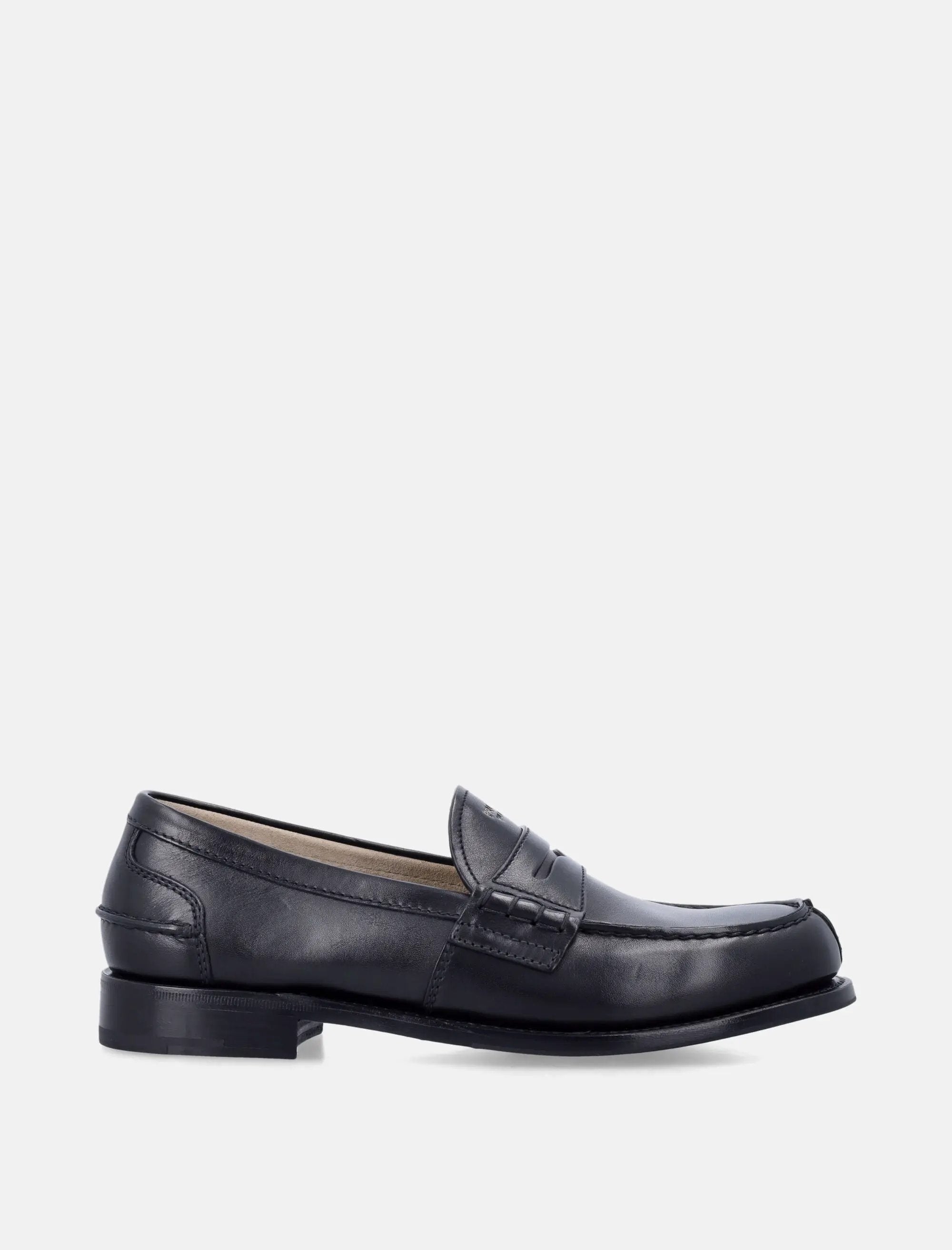 Classic Leather Loafers Prada – Гарантія оригінальності – боковий вид
