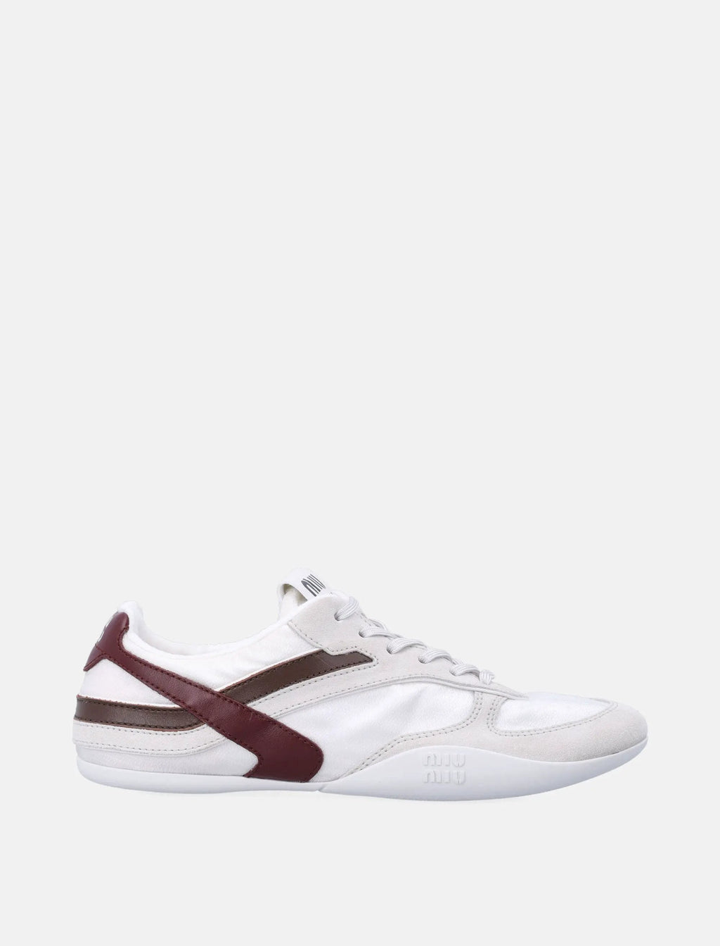 Оригінальна Gymnasium Womans Sneakers In Technical Fabric And Suede Leather Miu miu – боковий вид