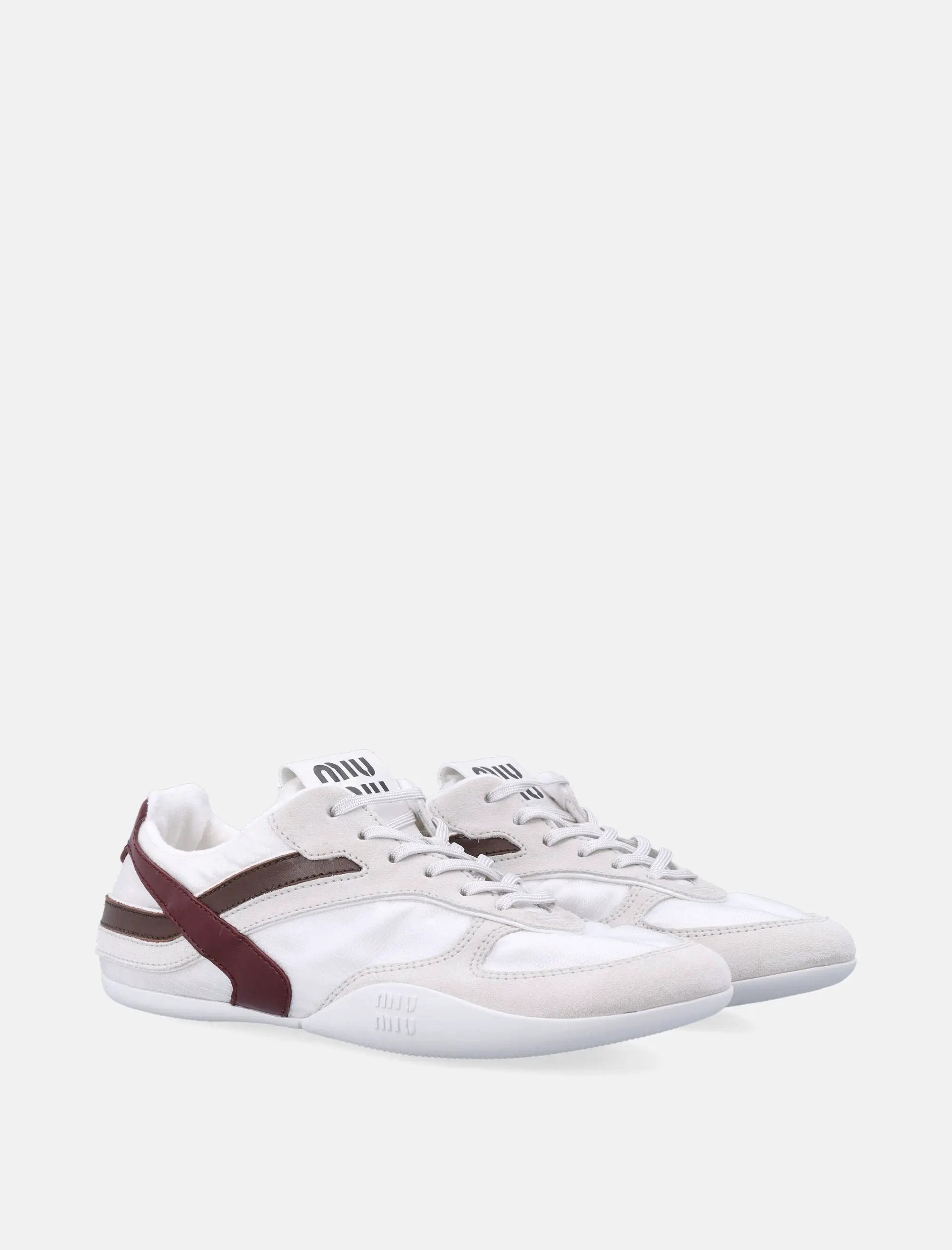 Оригінальна Gymnasium Womans Sneakers In Technical Fabric And Suede Leather Miu miu – детальний вид