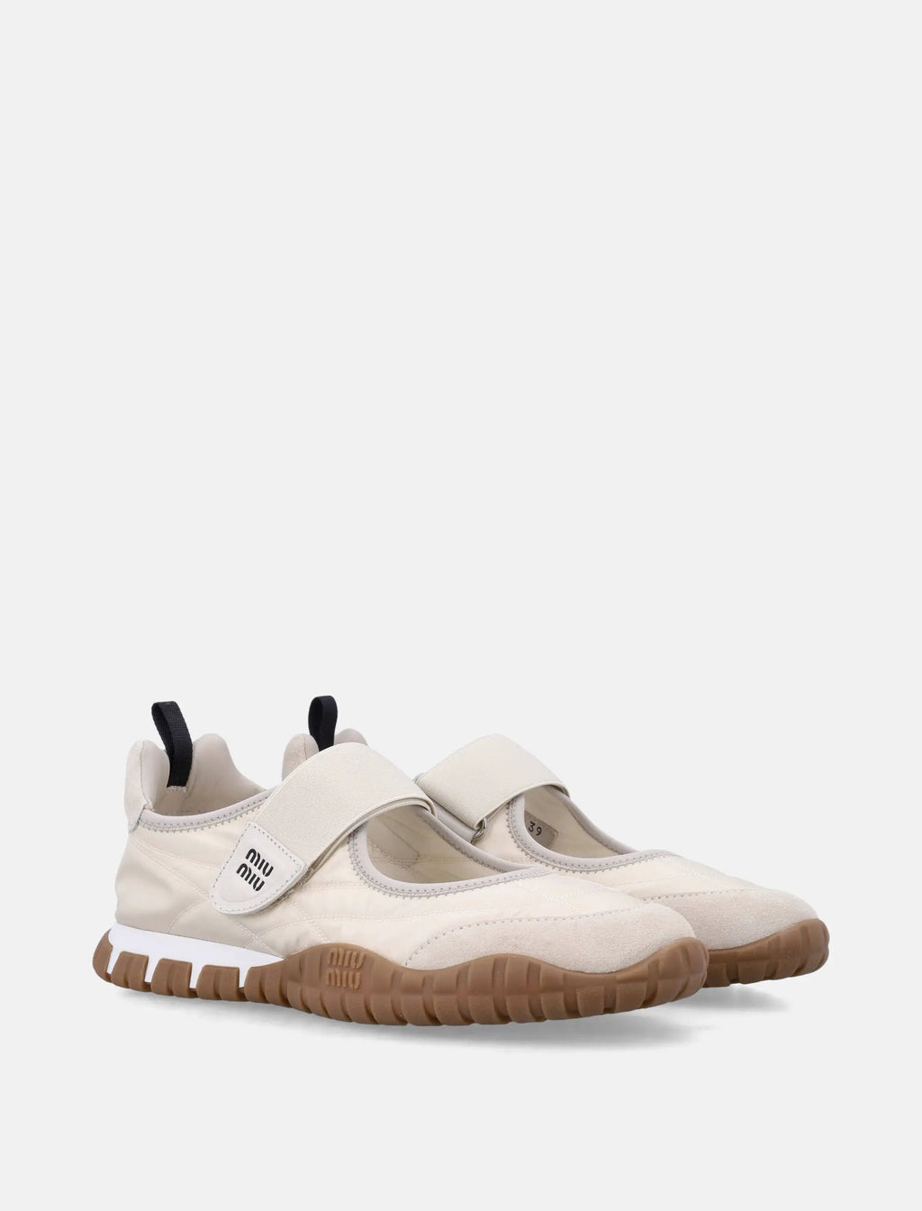 Tyre Ballerinas In Technical Fabric And Suede Miu miu – Гарантія оригінальності – детальний вид