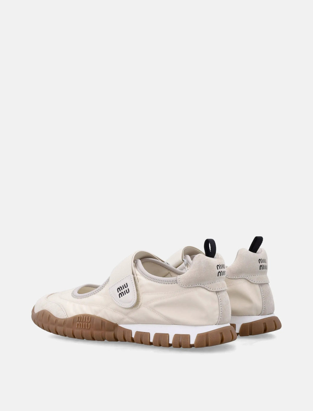 Tyre Ballerinas In Technical Fabric And Suede Miu miu – Гарантія оригінальності – збільшений вид
