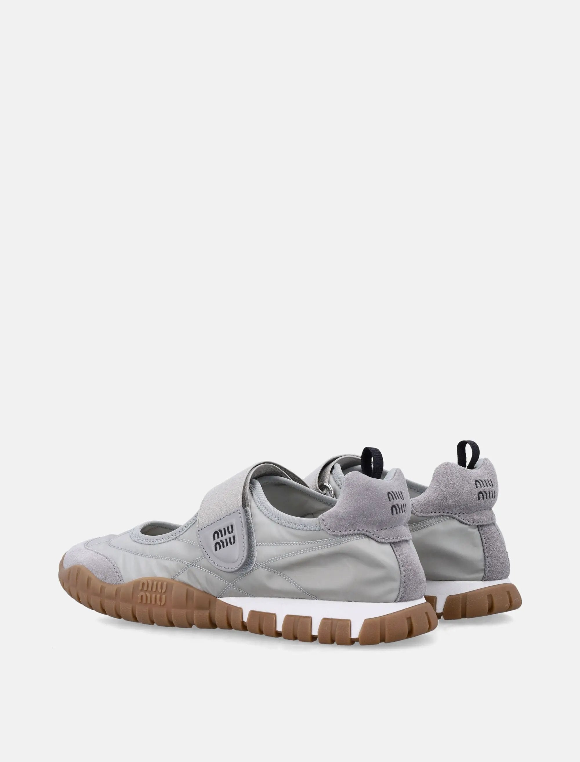 Tyre Ballerinas In Technical Fabric And Suede Miu miu – Гарантія оригінальності – збільшений вид
